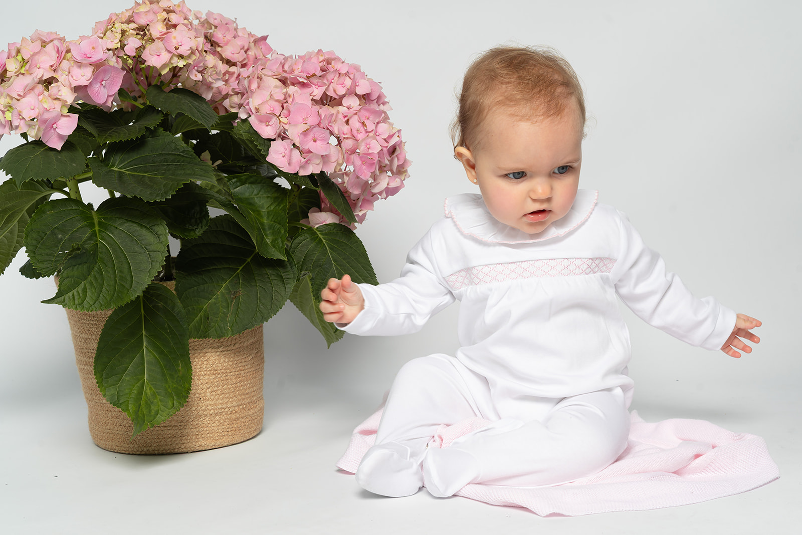 Pijama nido de abeja Rosa