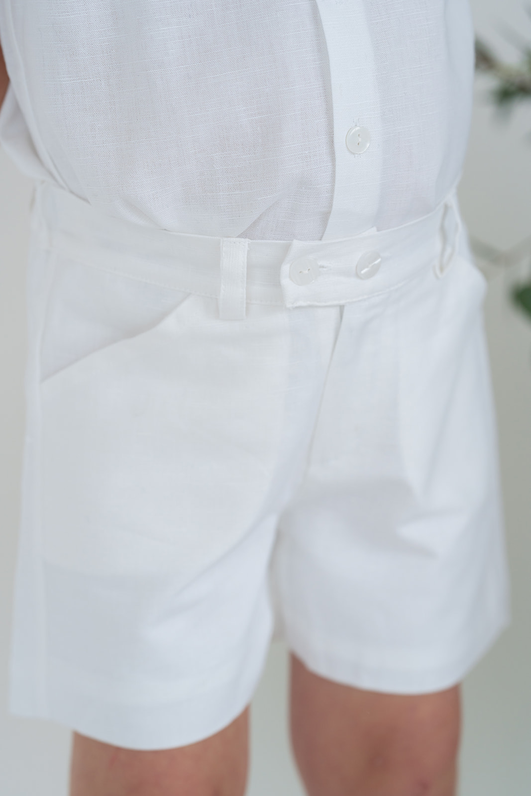 Bermuda niño blanca