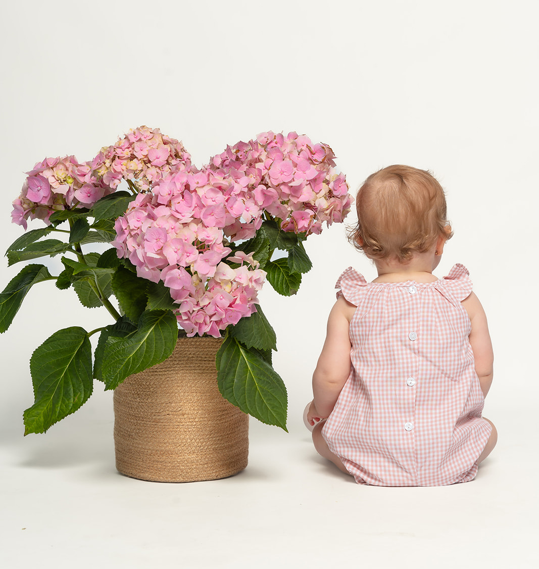 Pelele vichy rosa palo