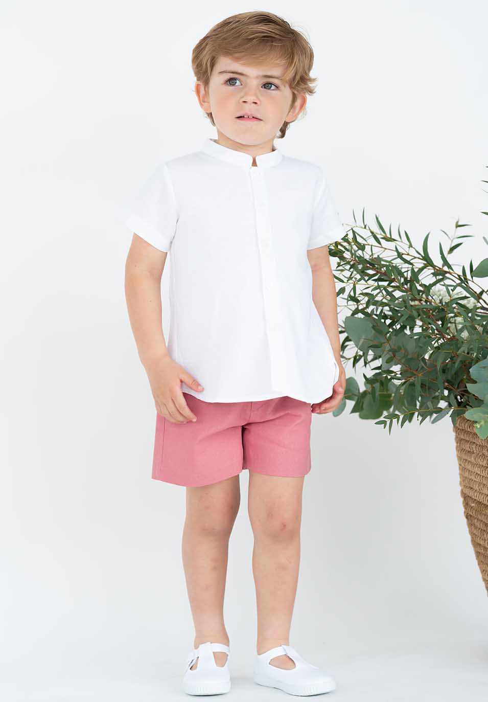 Bermuda niño lino coral