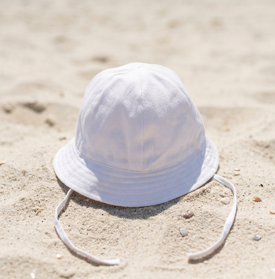 Gorro playa blanco