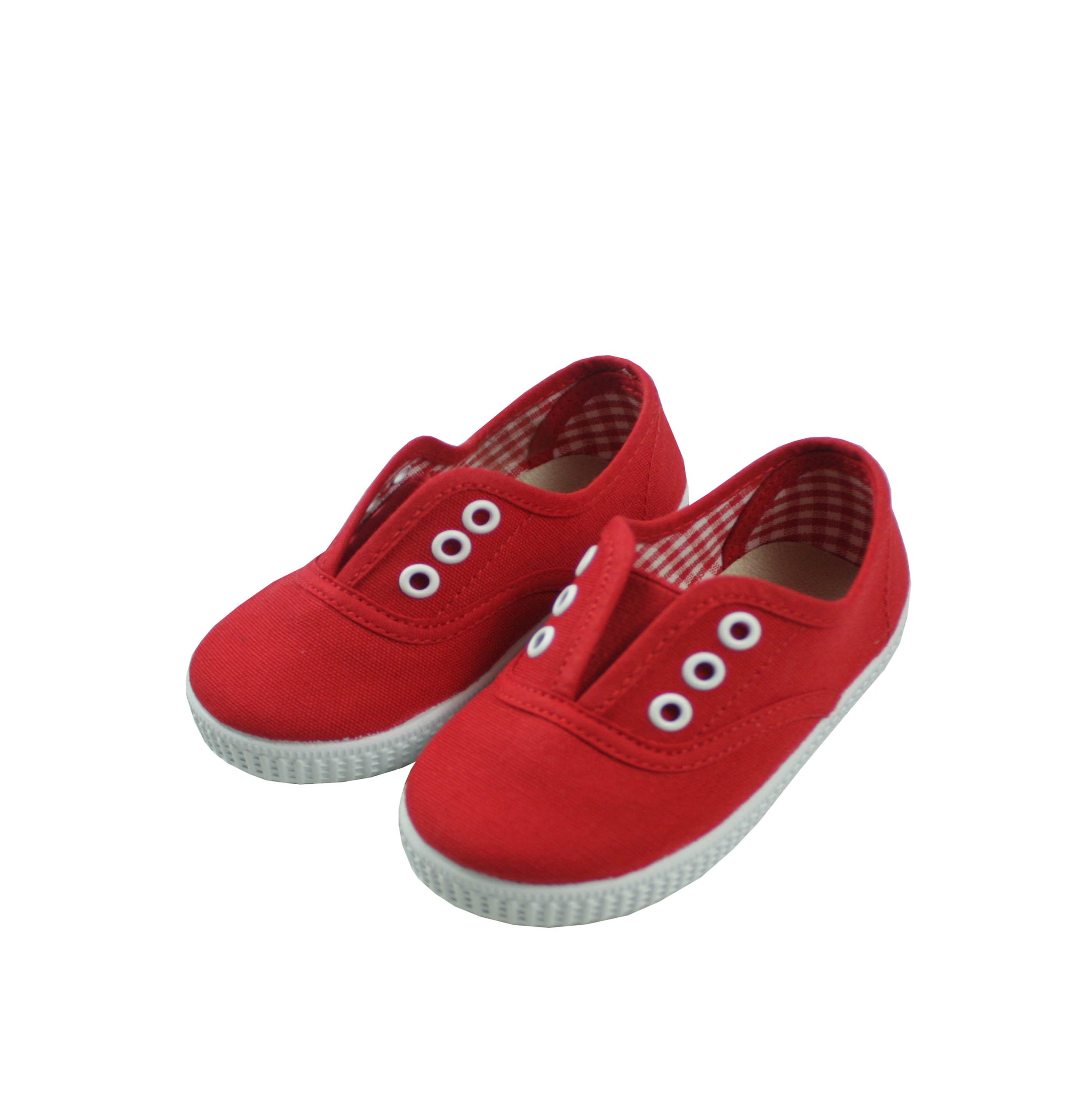 Loneta sin cordones rojo