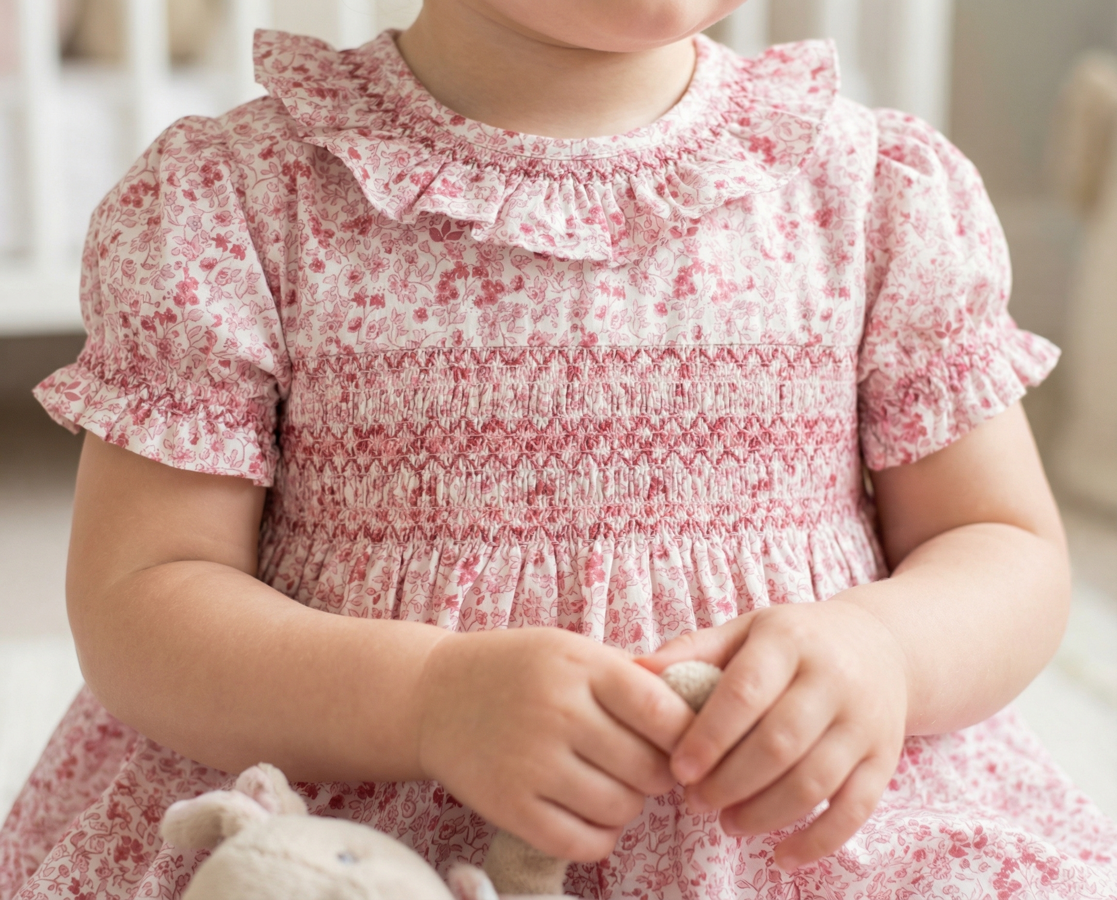 Jesusito Elsa estampado bloom mini rosa