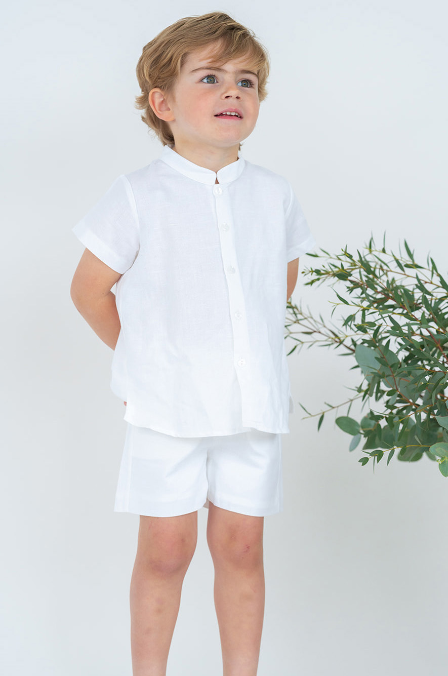 Bermuda niño blanca