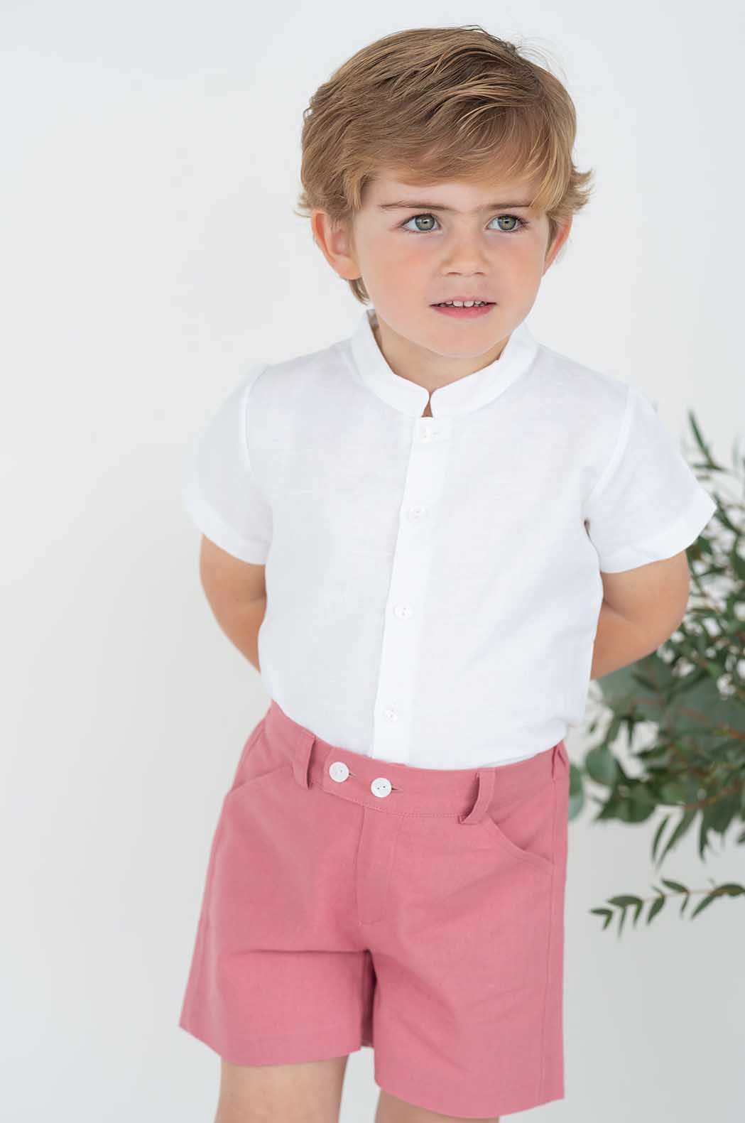 Bermuda niño lino coral