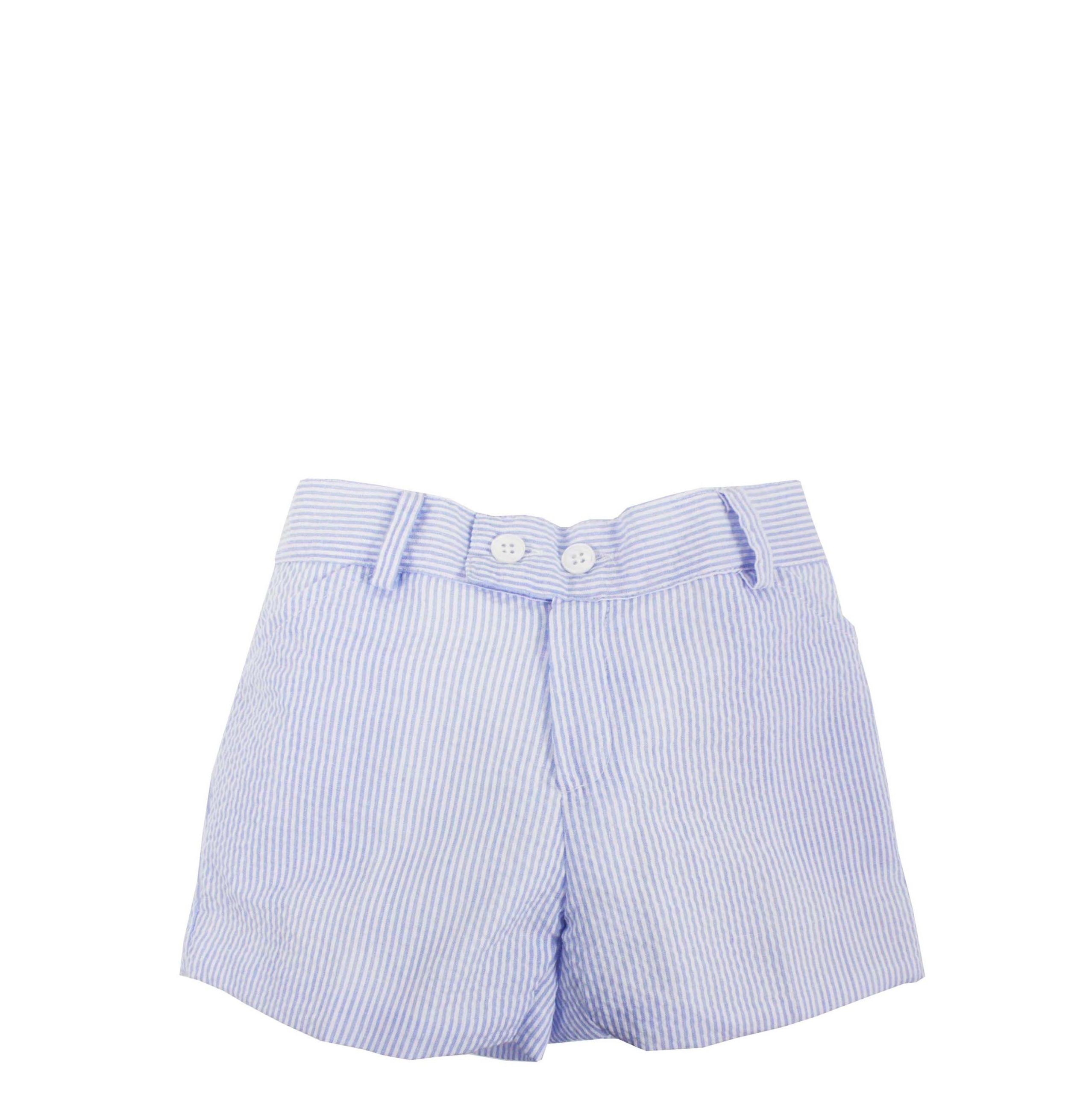 Bermuda niño rayas azules