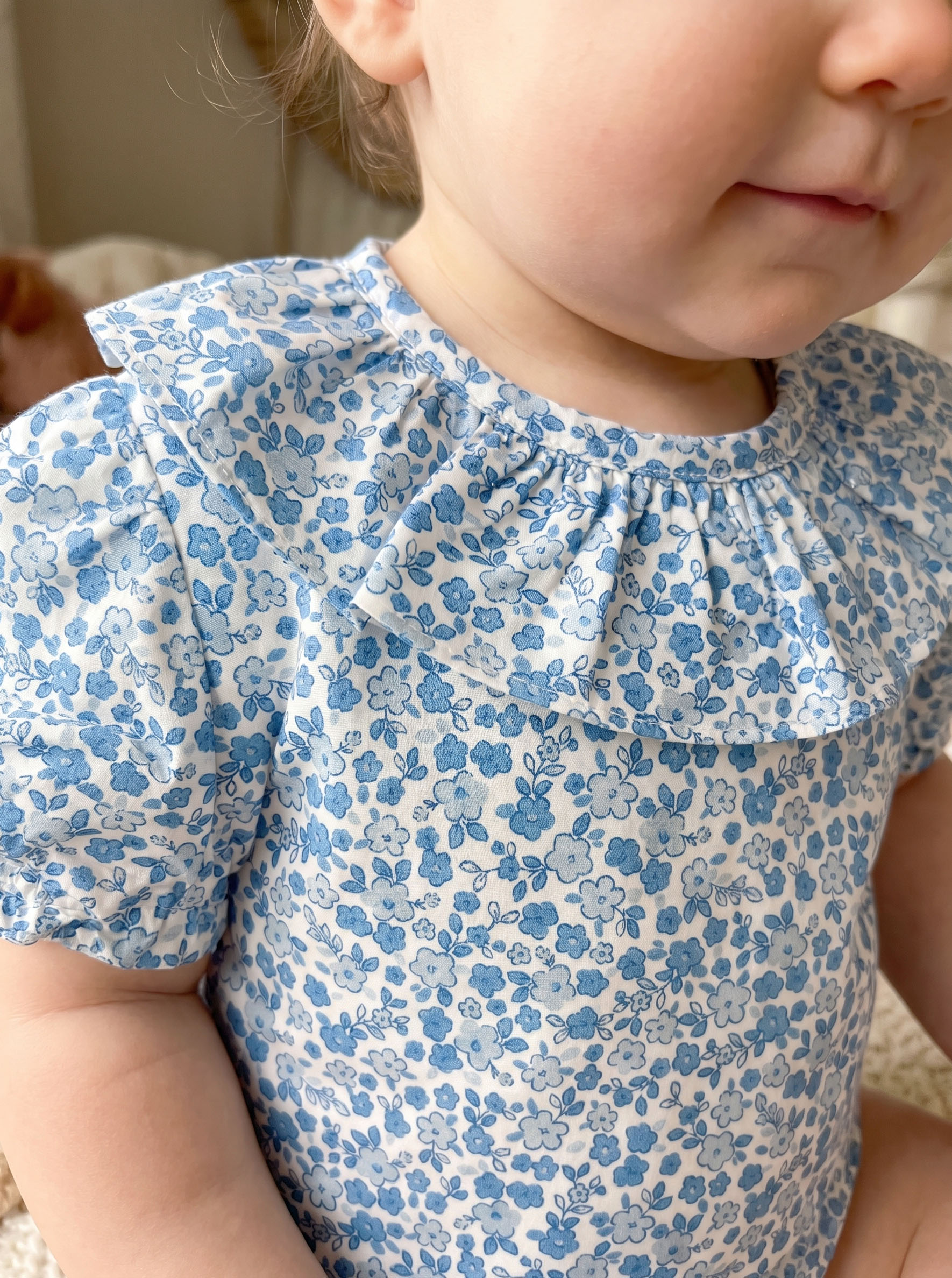 Blusa volante Lili azul