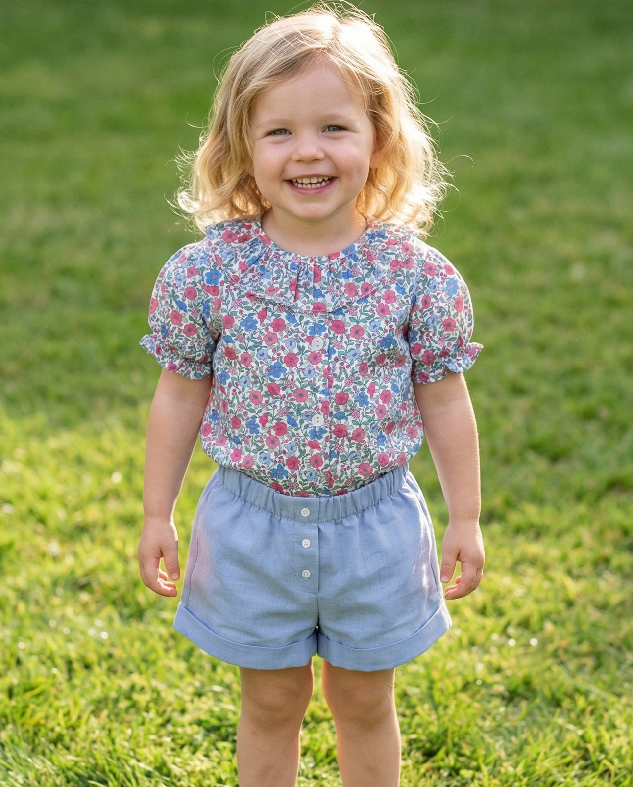 Blusa niña estampado Hera fucsia