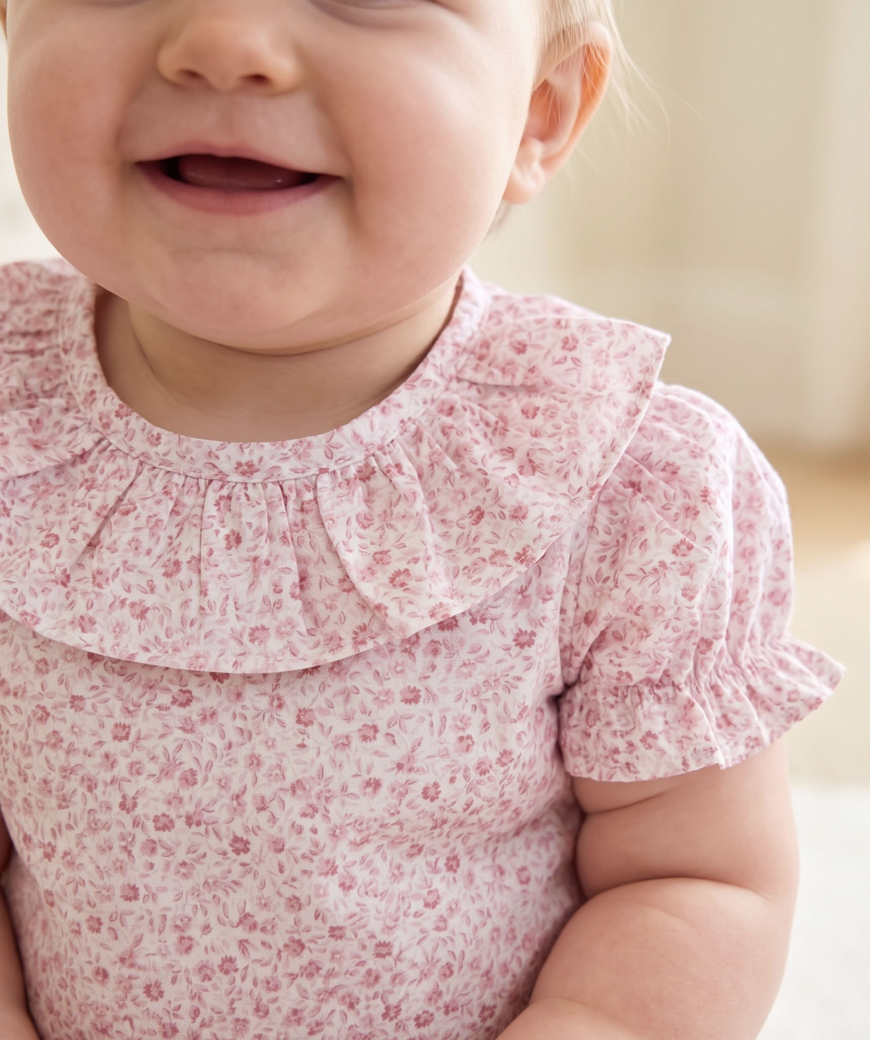 Blusa mini flor rosa