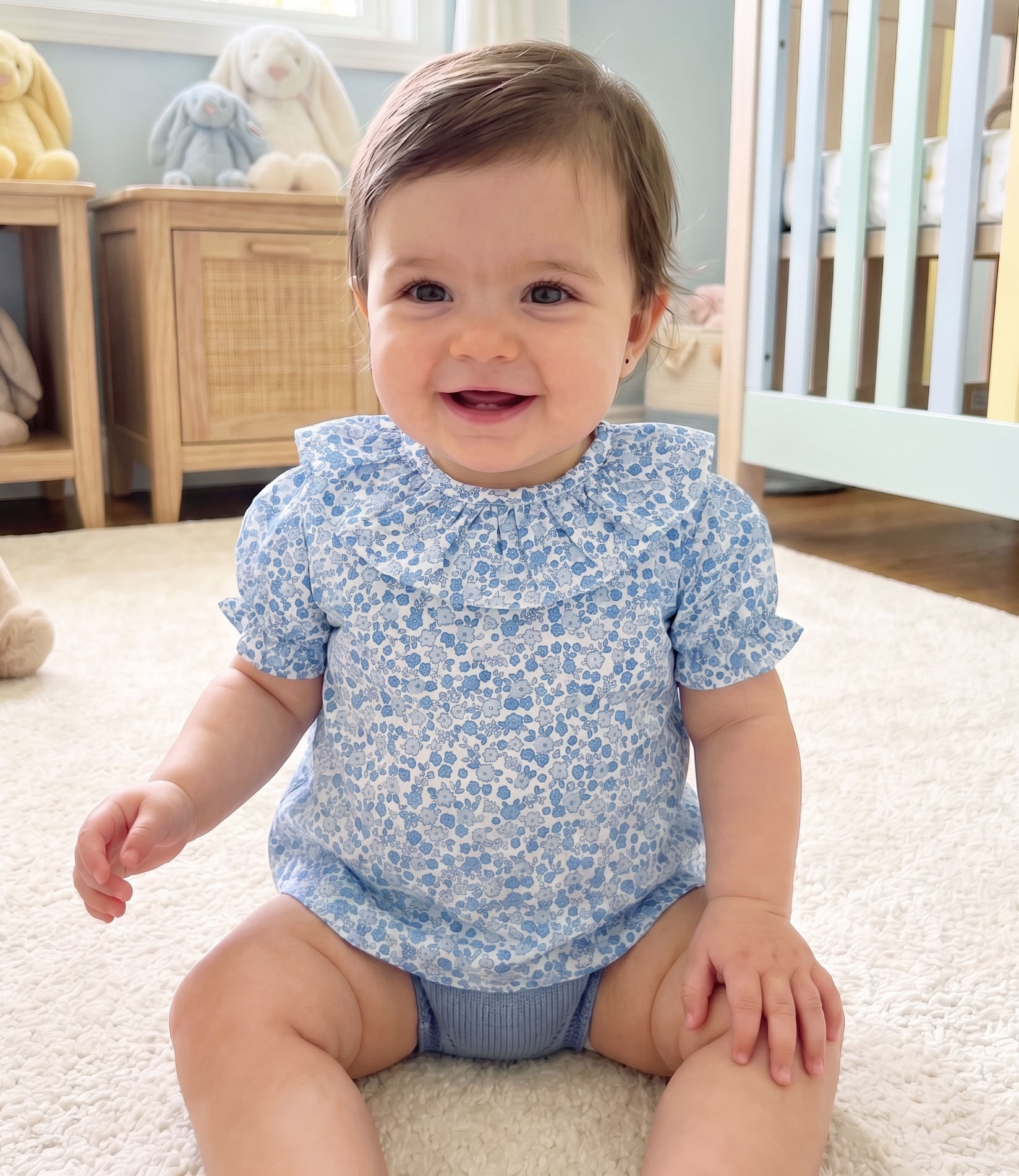 Blusa volante Lili azul