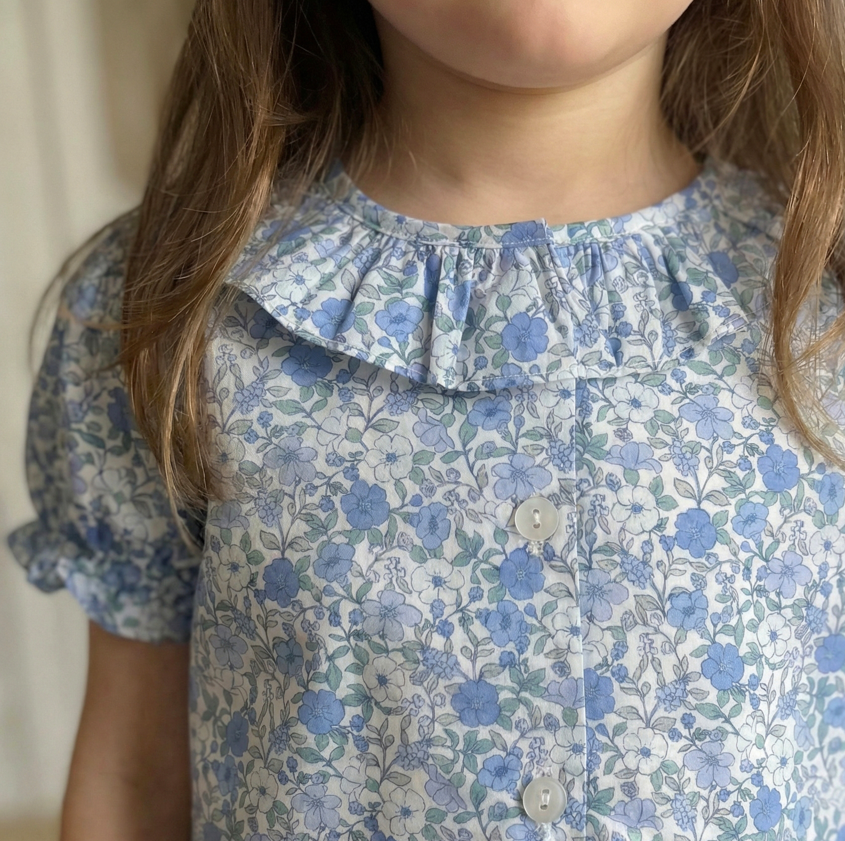 Blusa niña estampado Hera azul