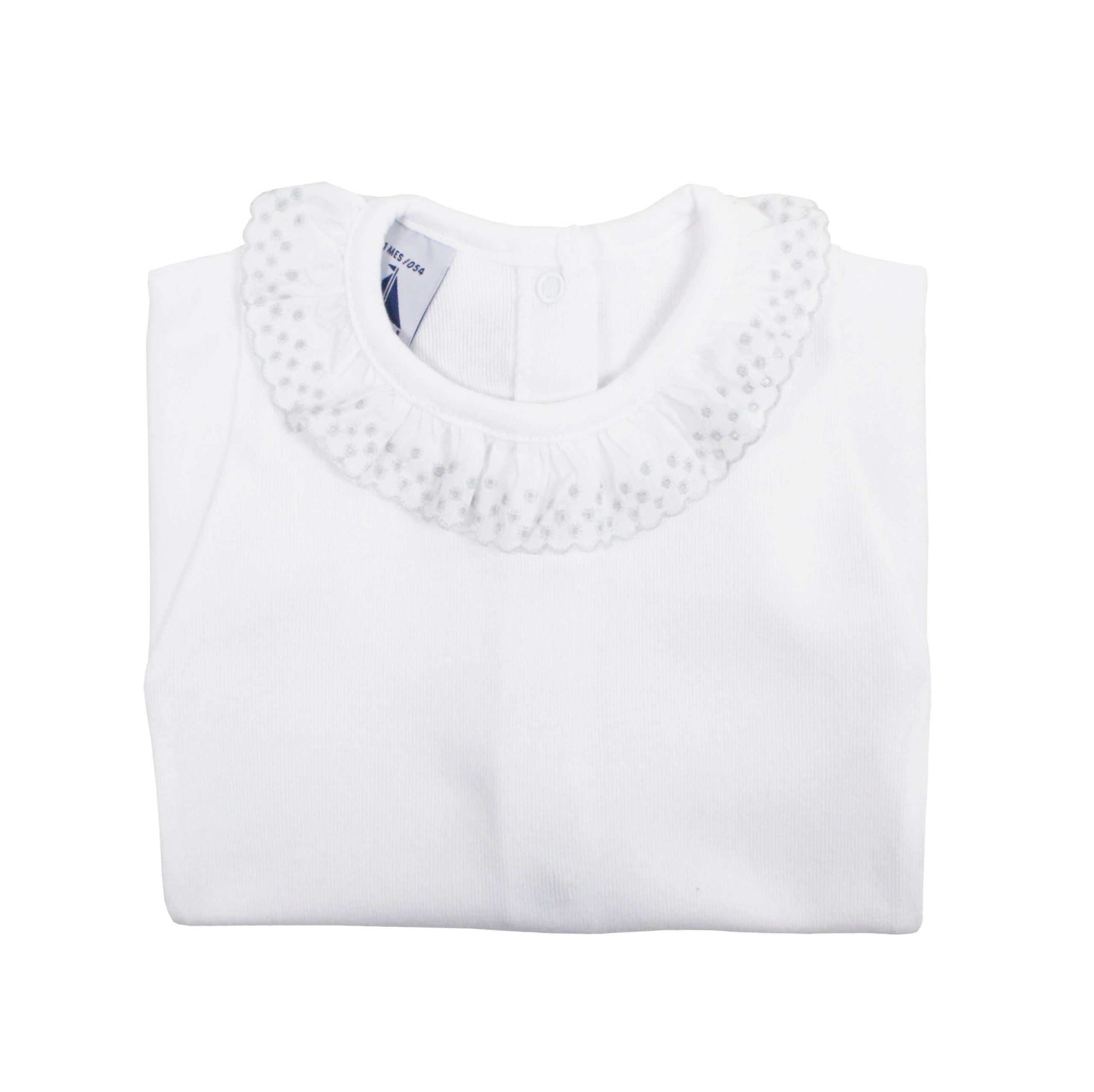 Body manga larga cuello batista en gris