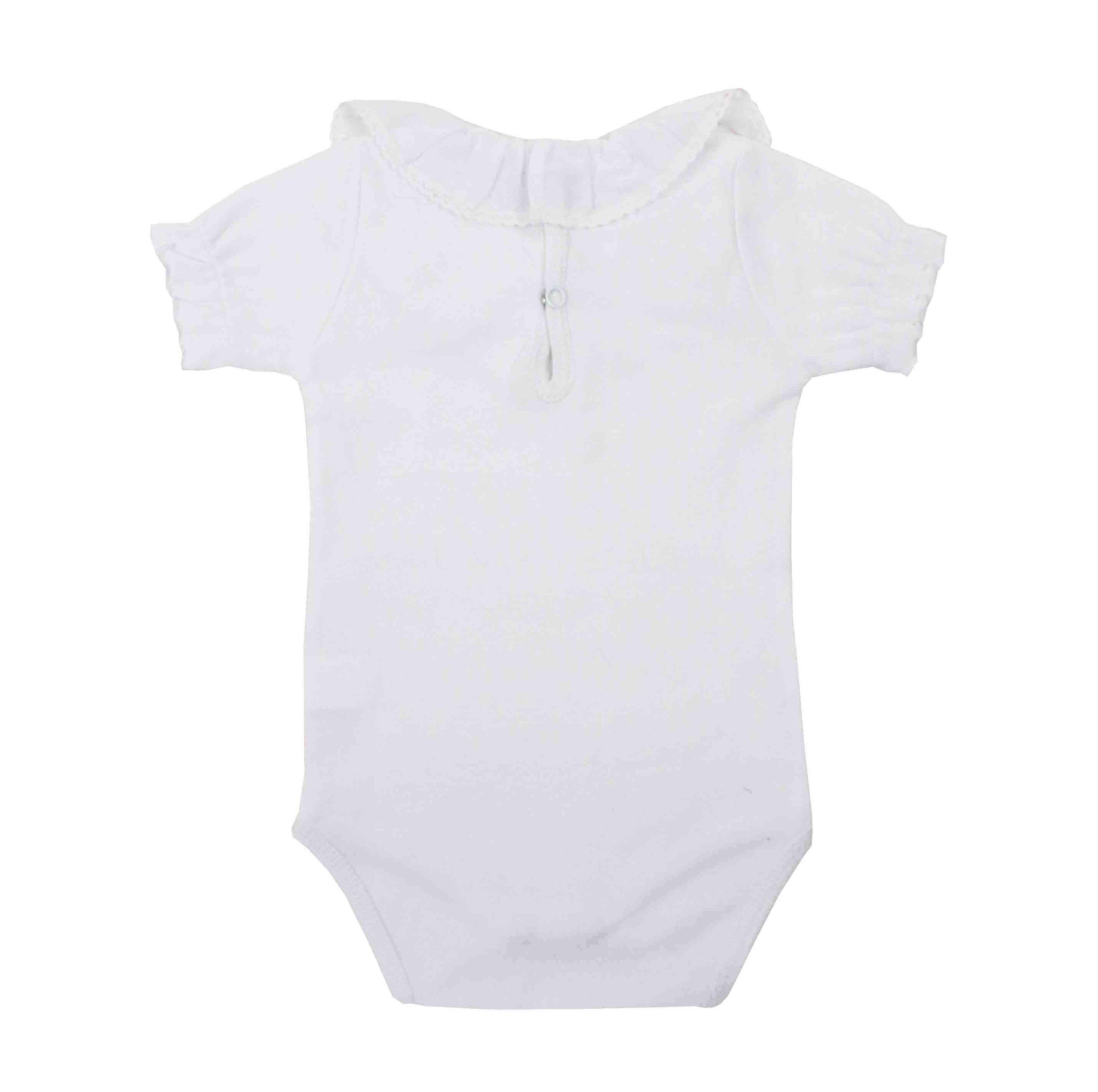Body m/c volante batista puntilla blanca