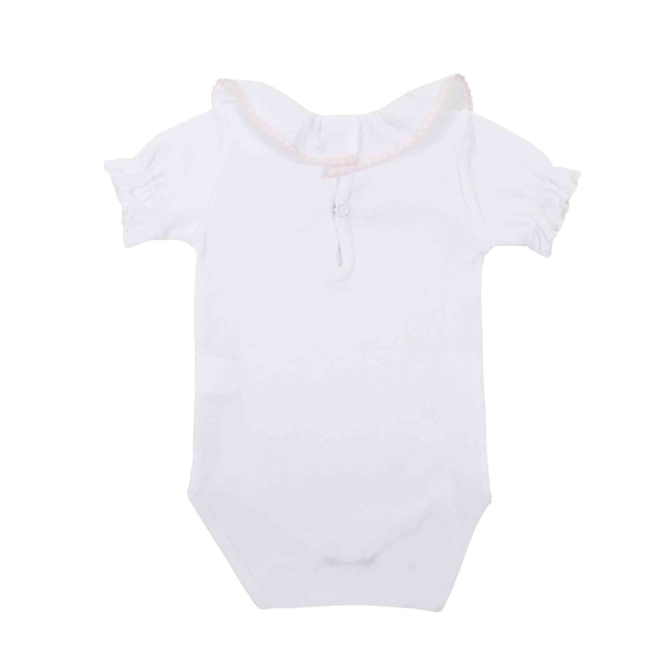 Body m/c volante batista puntilla rosa