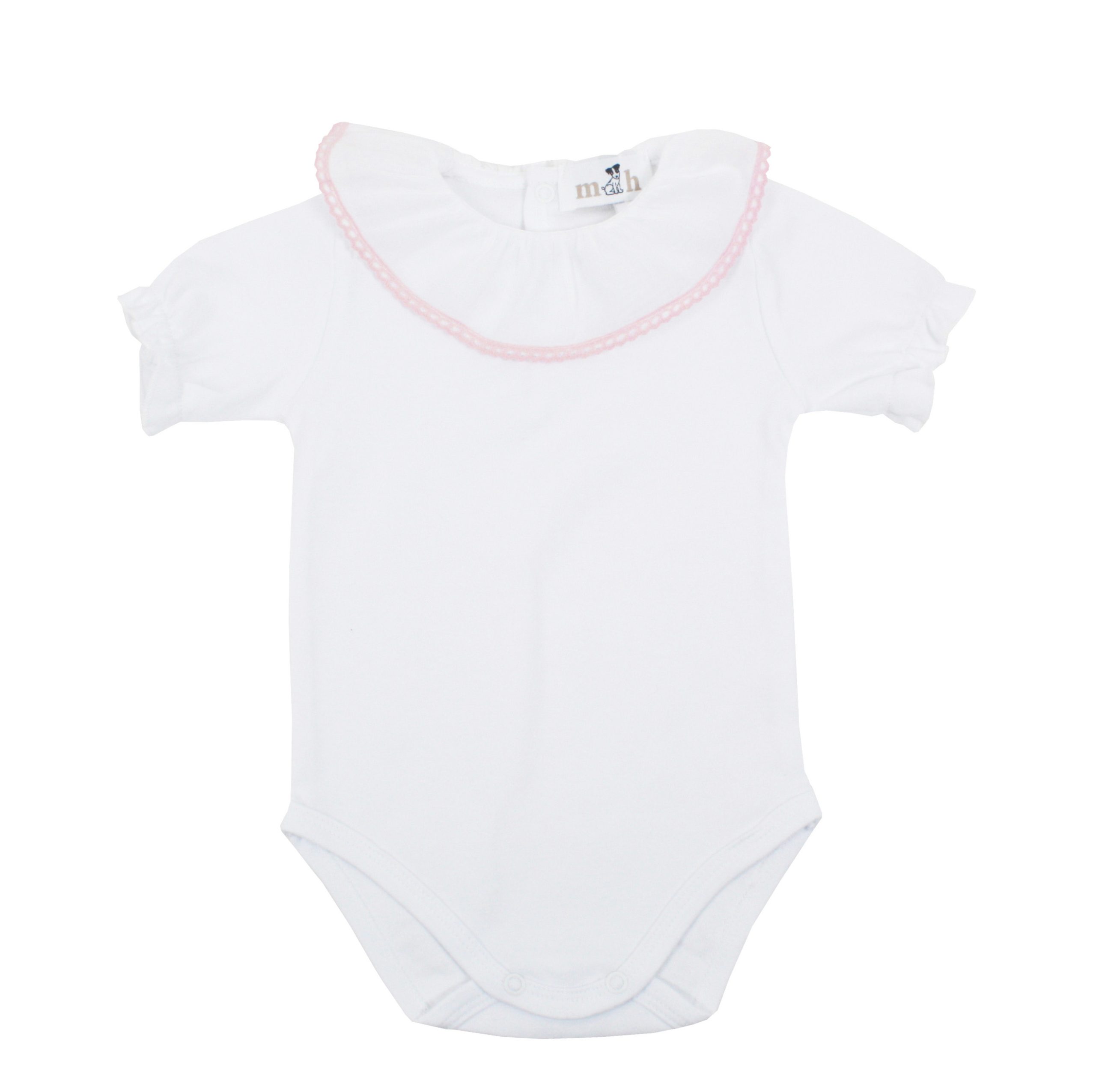 Body m/c volante batista puntilla rosa