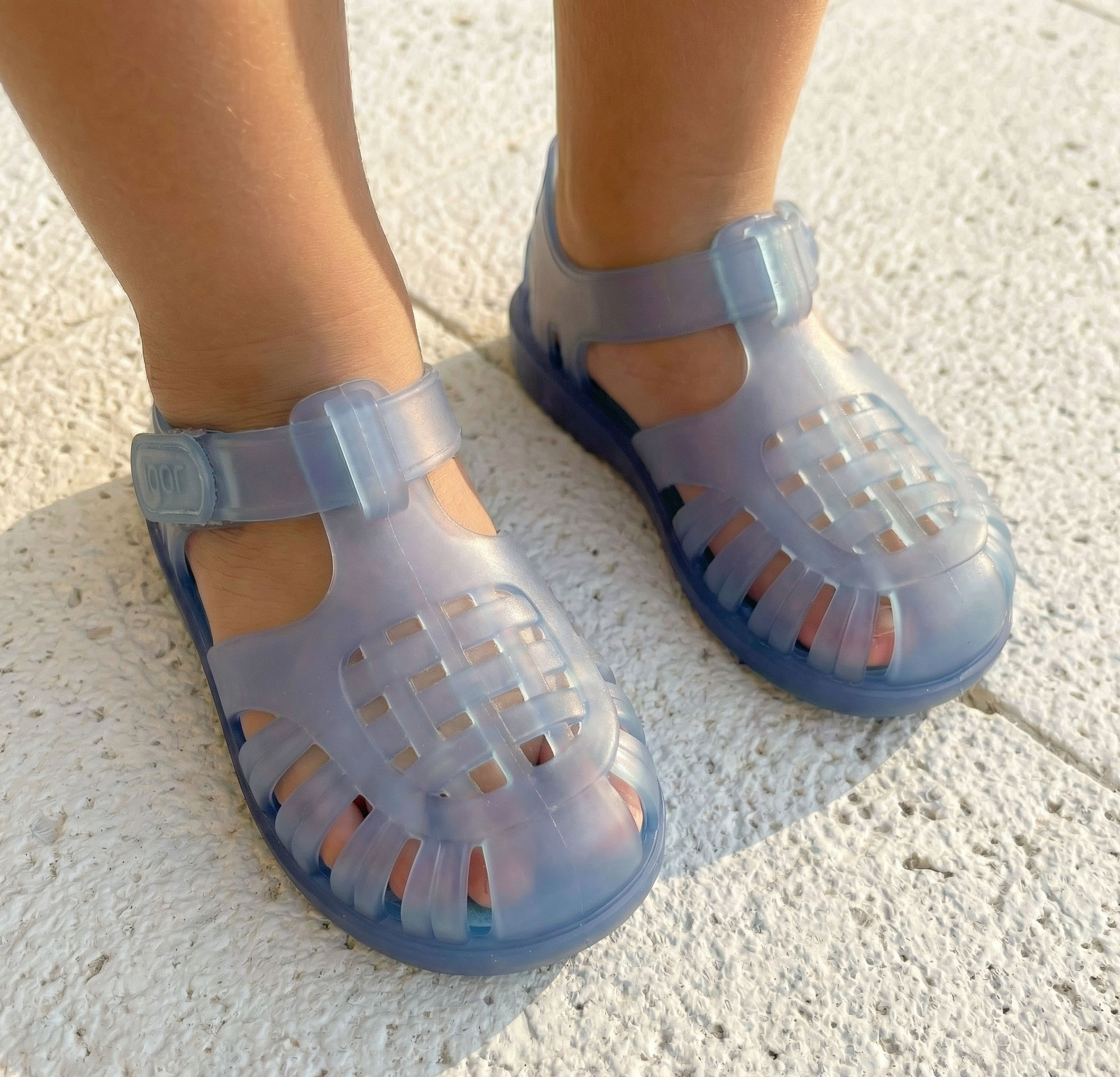 Cangrejera azul con velcro