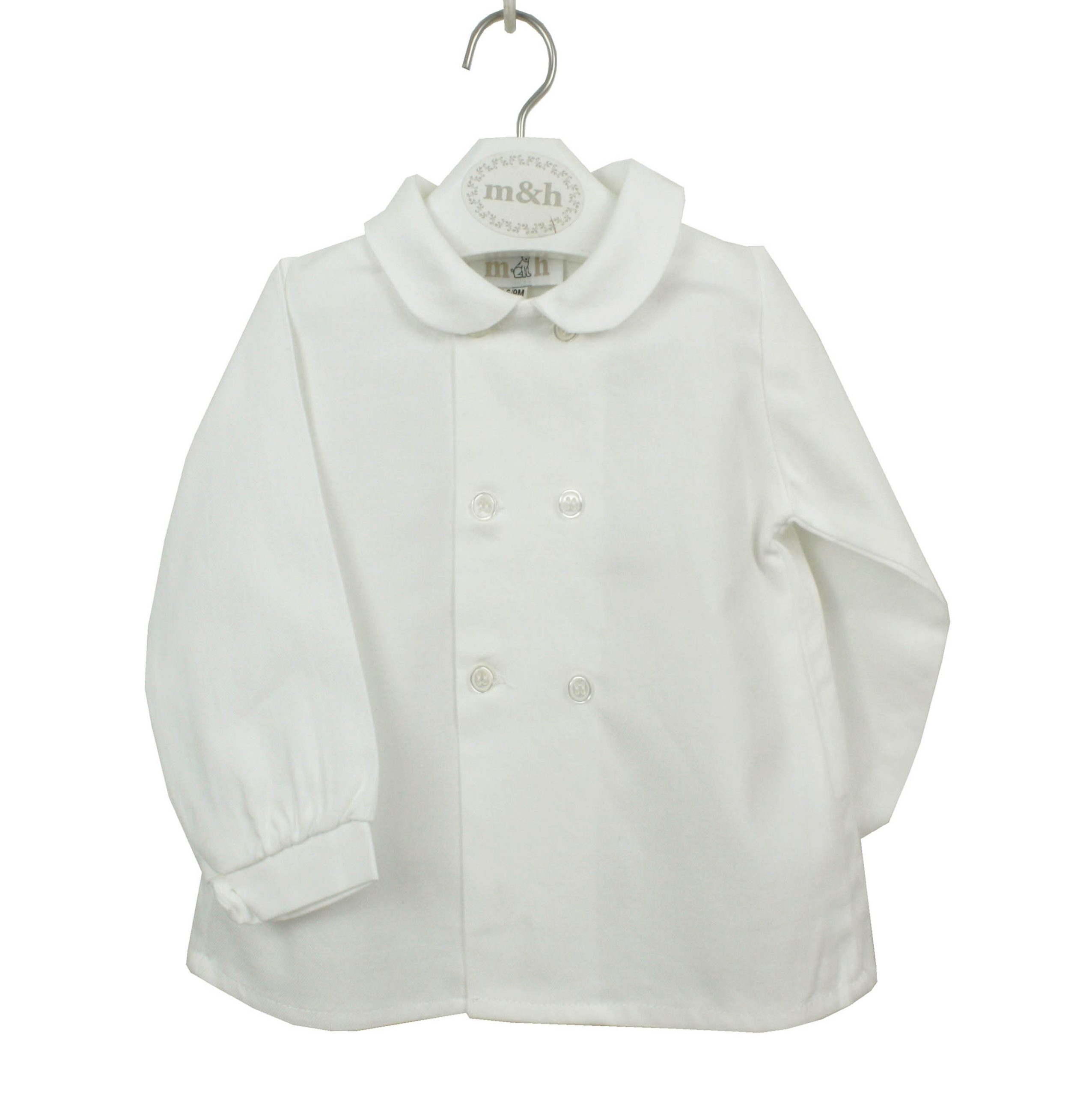 Camisa doble botonadura cruda