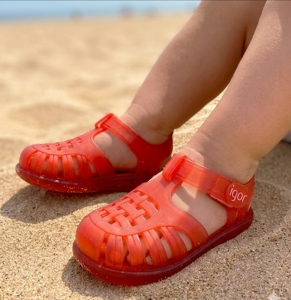 Cangrejera roja con velcro