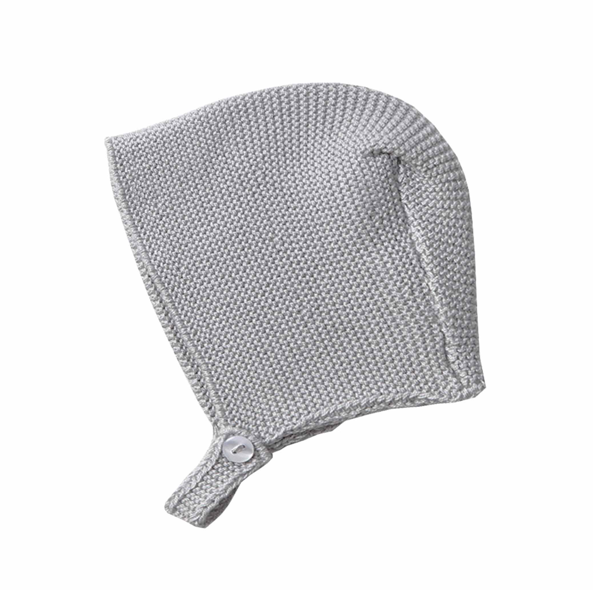Capota gris en punto perlé