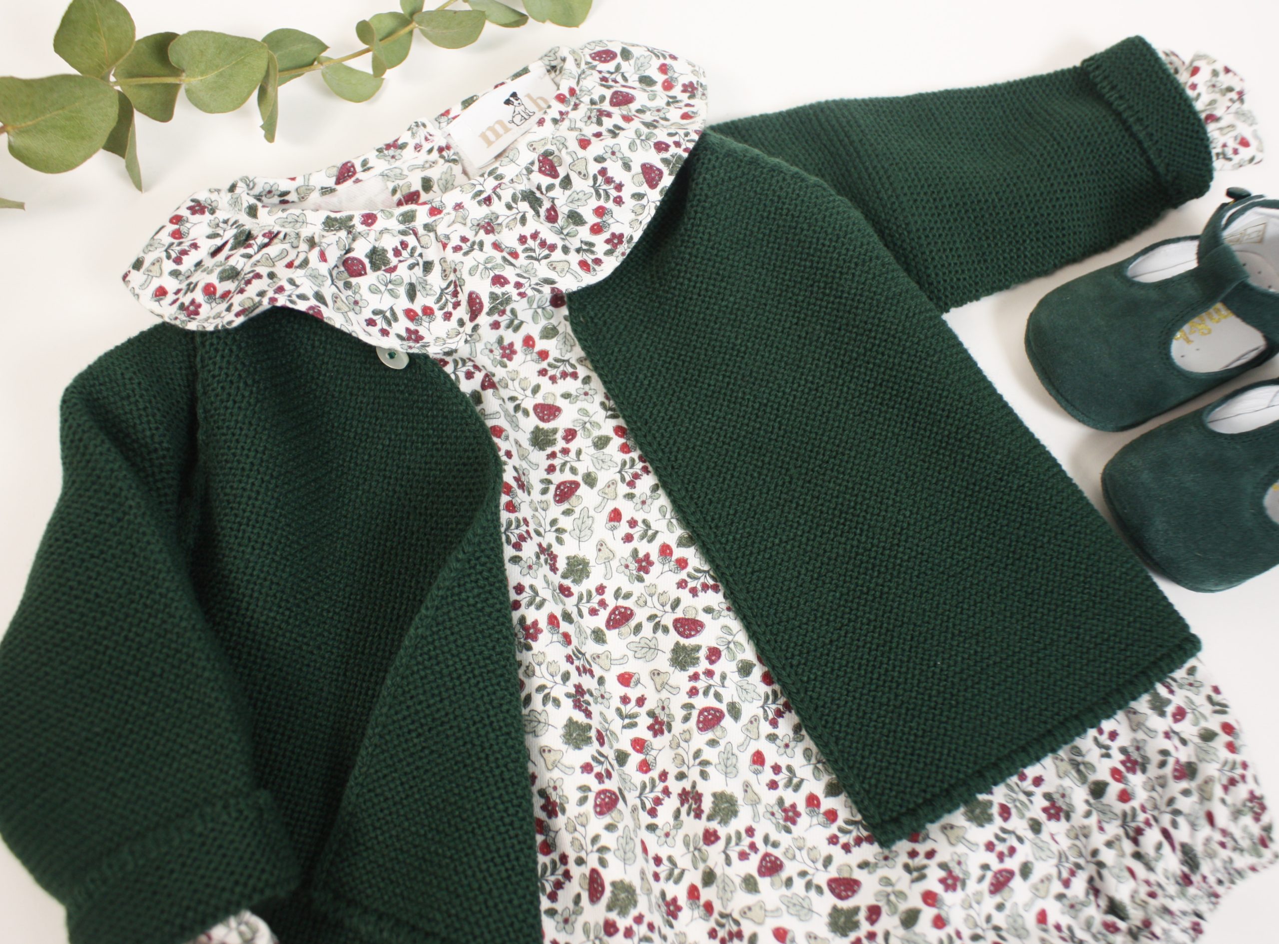 Body blusa volante estampado navideño