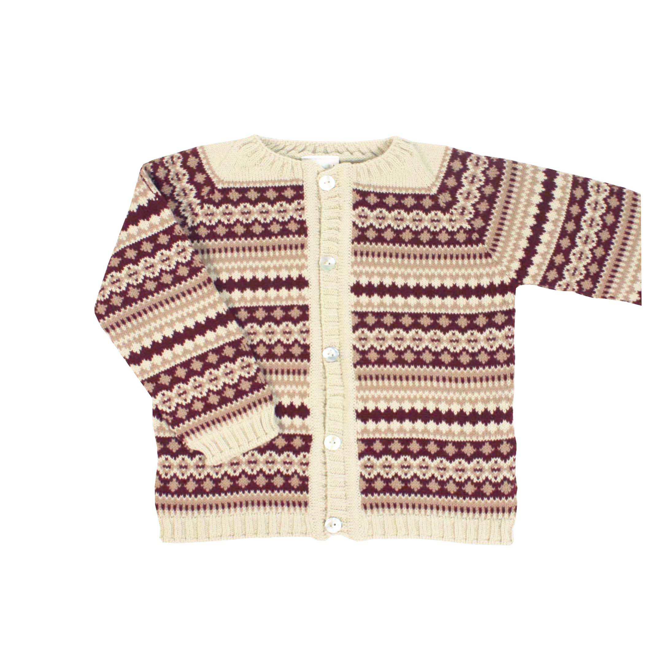 Chaqueta jacquard burdeos