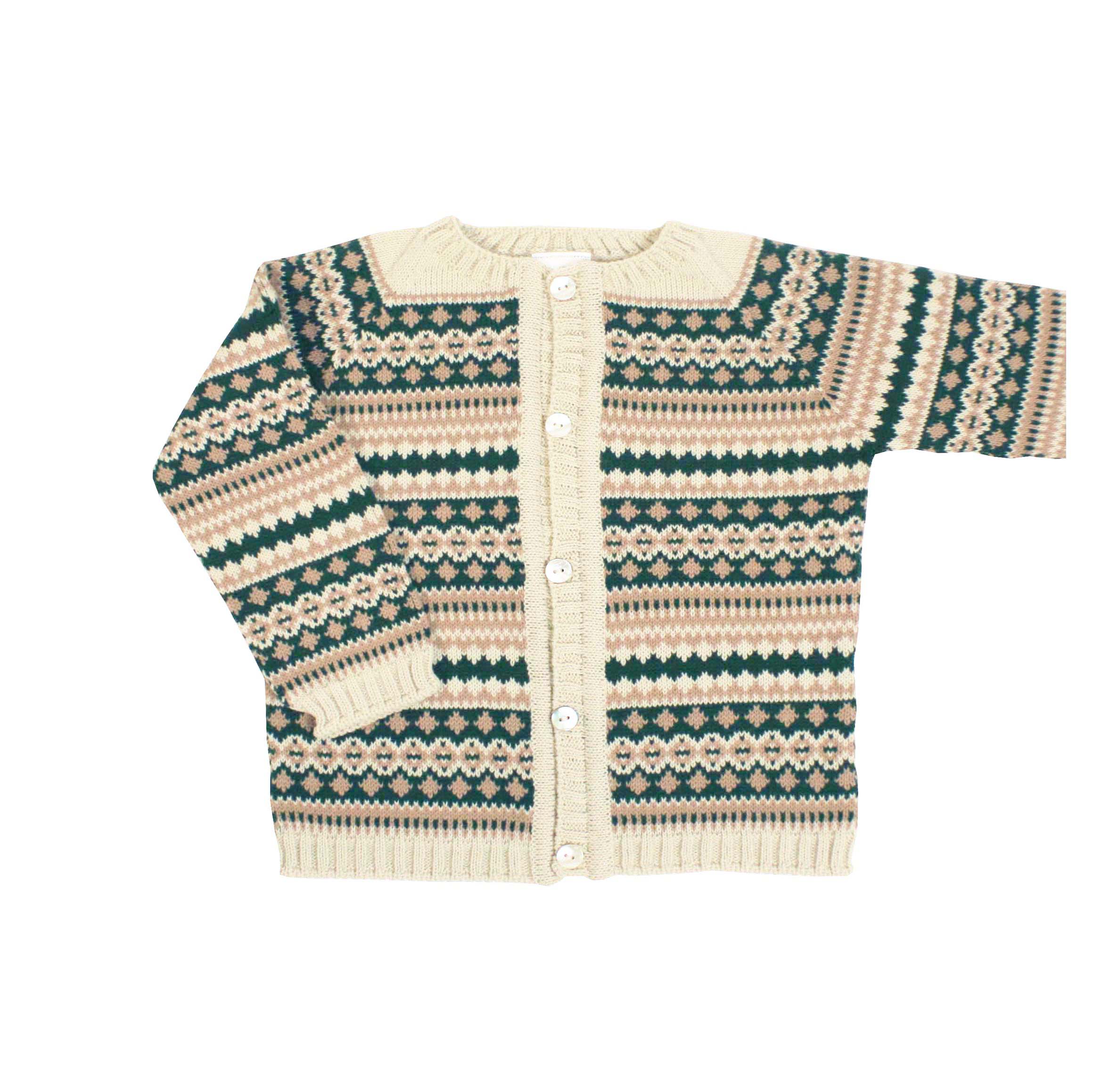 Chaqueta jacquard verde