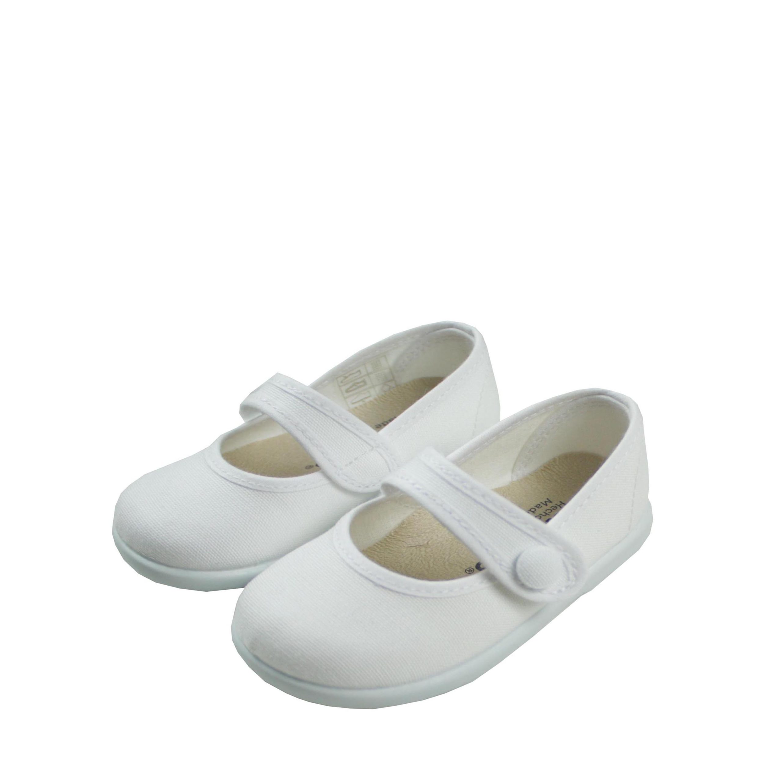 Loneta mercedita blanca con botón