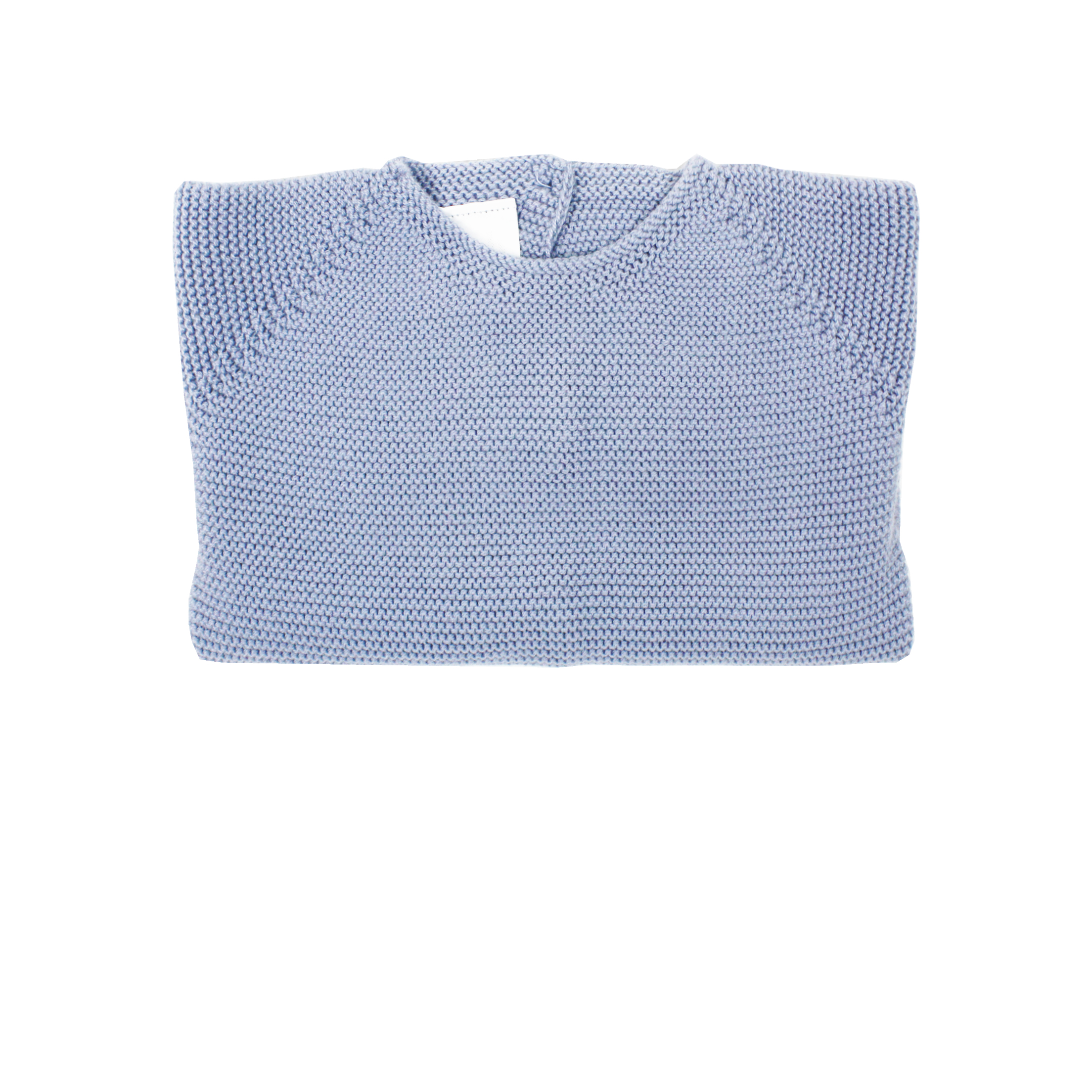 Jersey de bebé azul en punto perlé