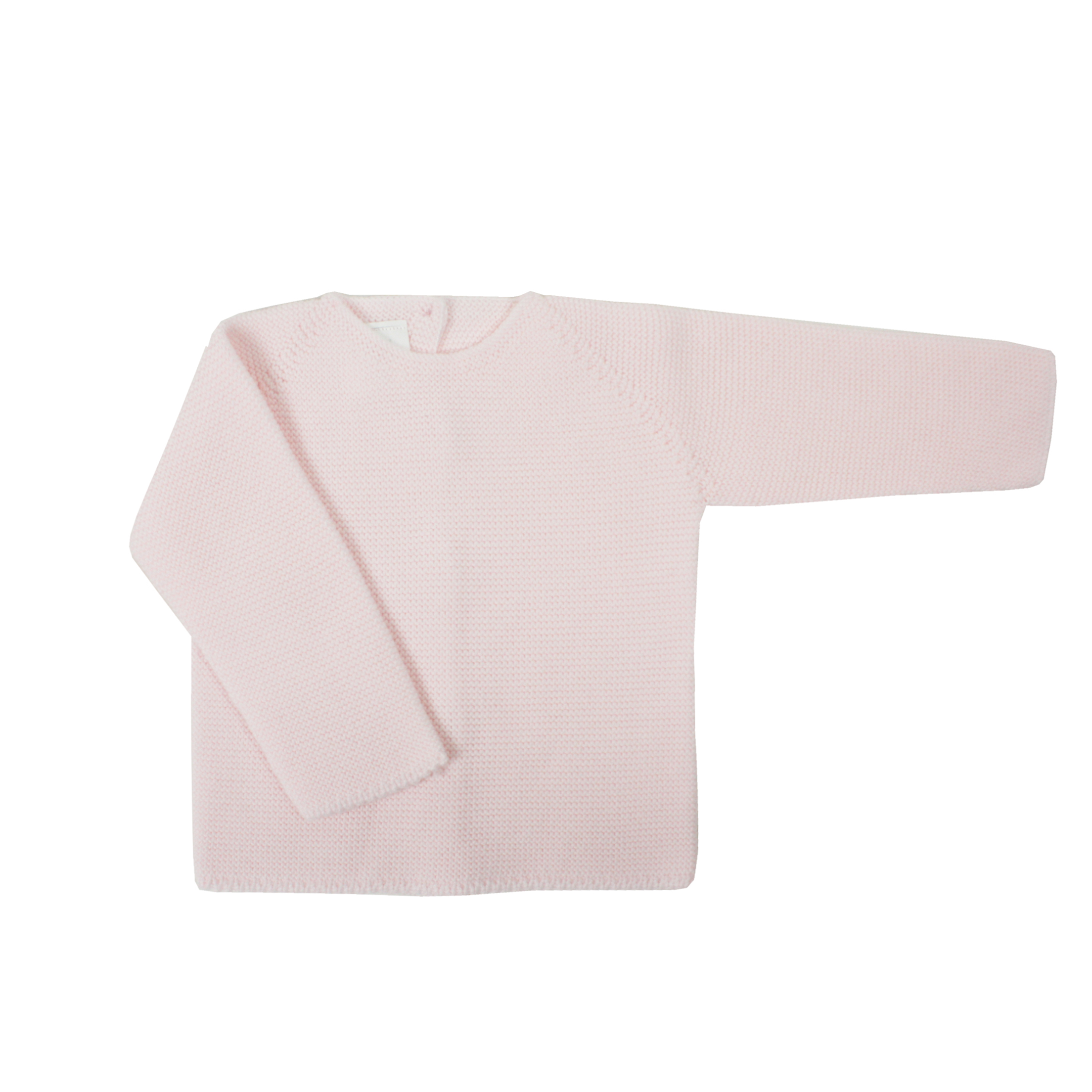 Jersey de bebé rosa en punto perlé