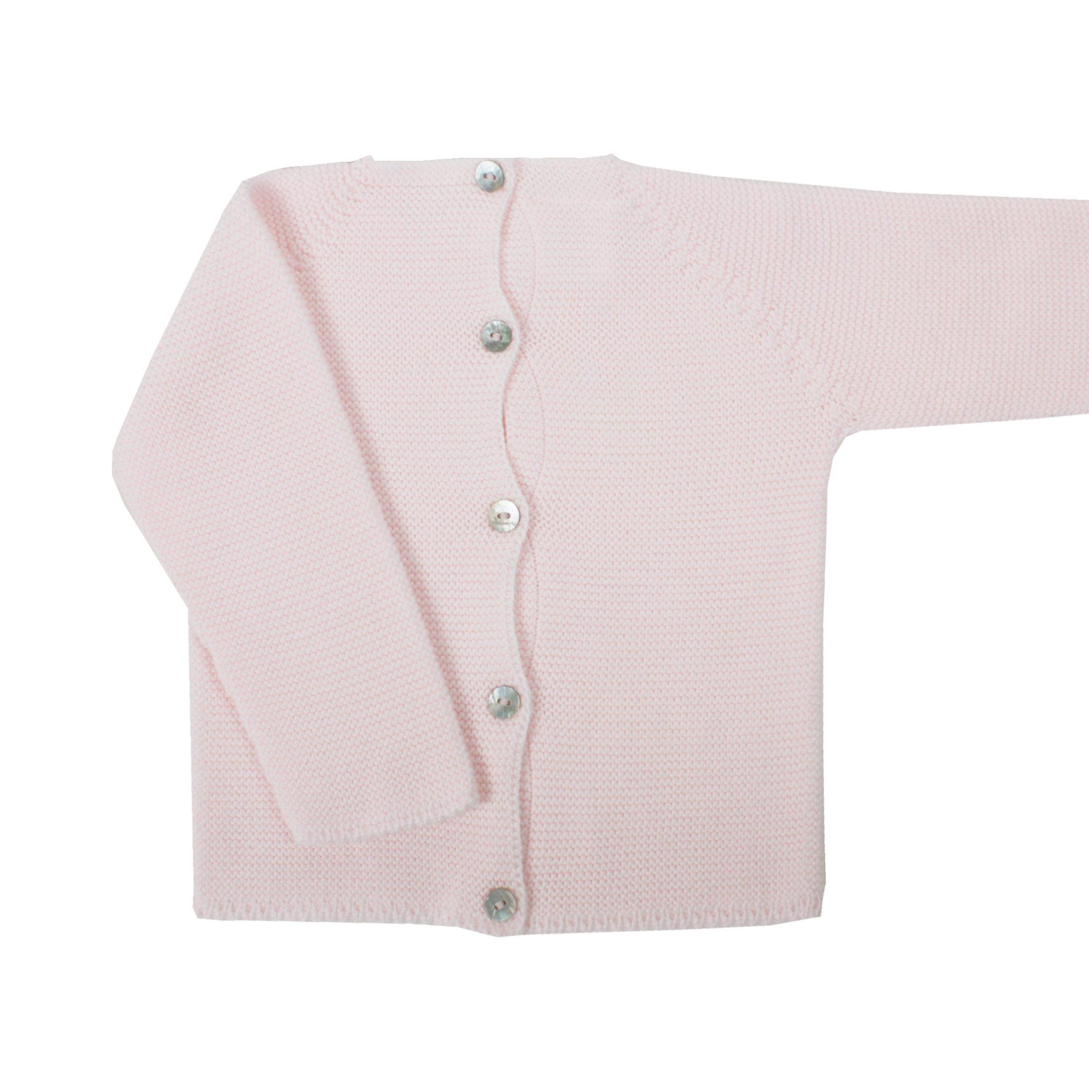 Jersey de bebé rosa en punto perlé