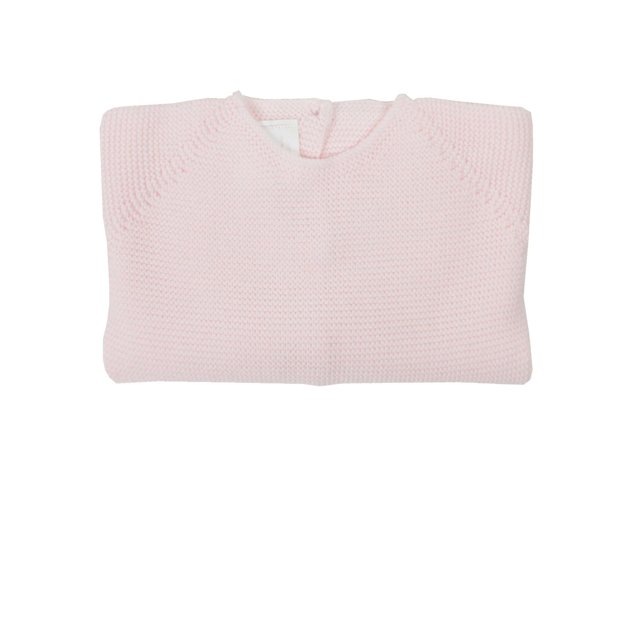 Jersey de bebé rosa en punto perlé