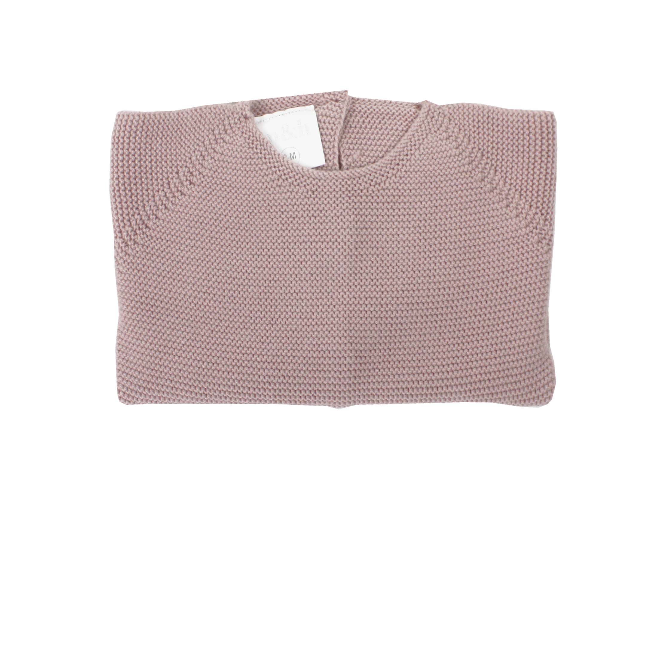 Jersey de bebé rosa palo en punto perlé