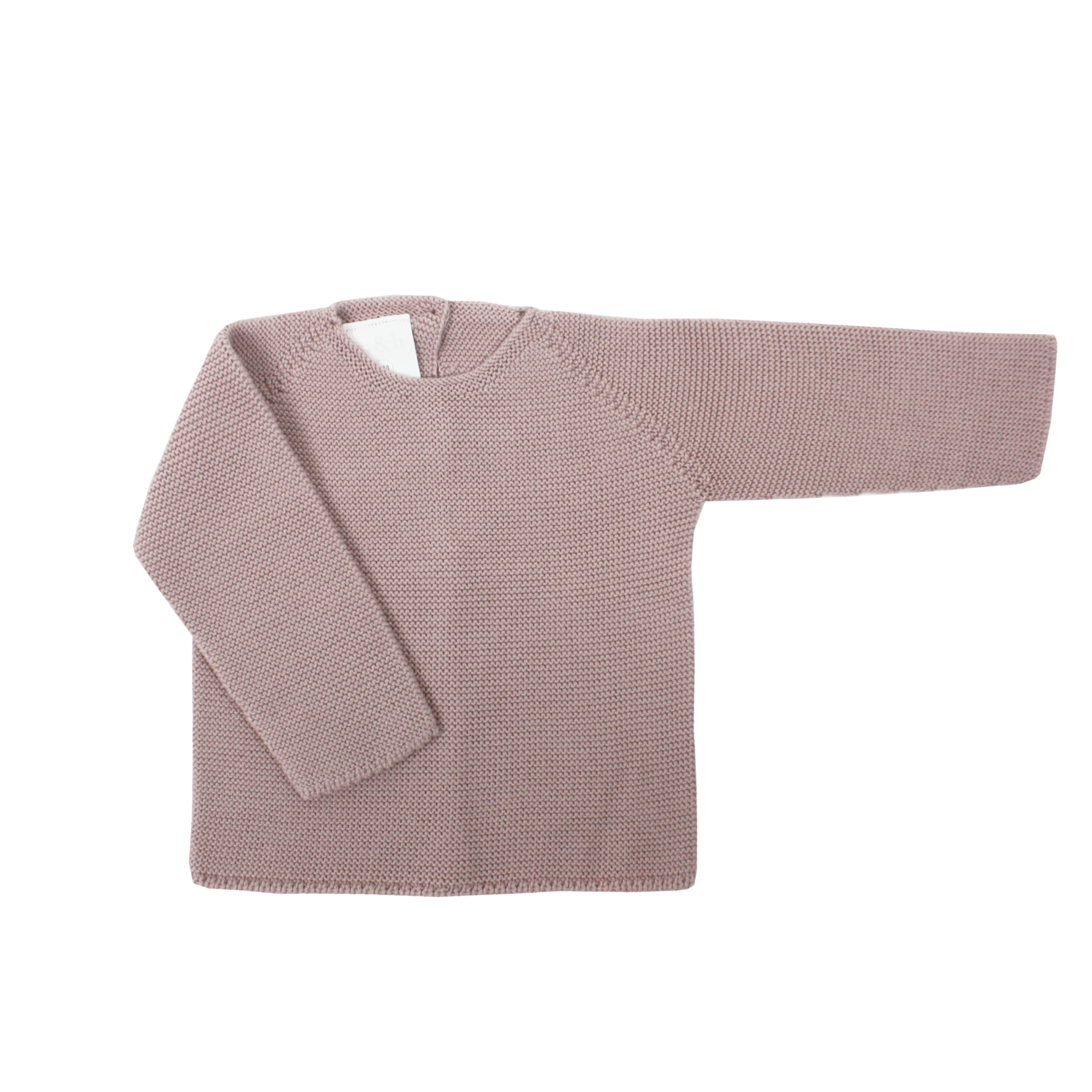 Jersey de bebé rosa palo en punto perlé
