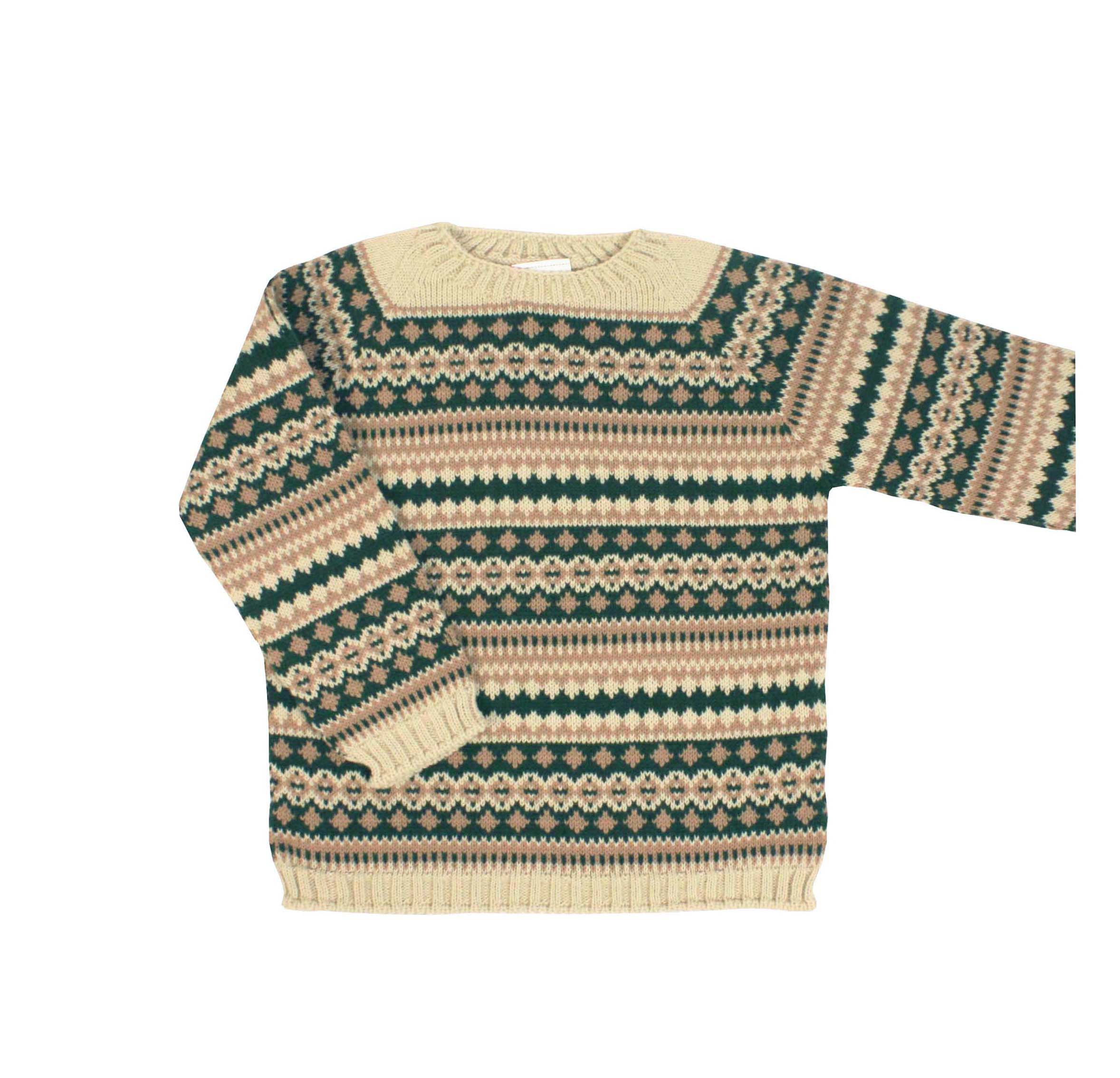 Jersey de jacquard verde