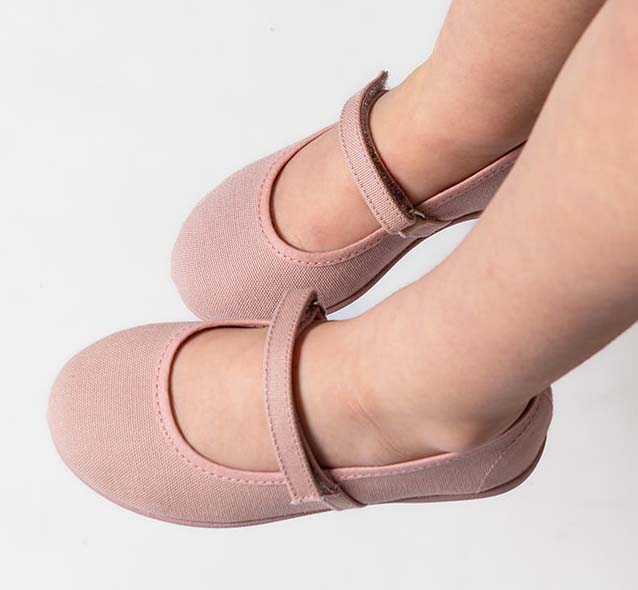 Loneta mercedita rosa empolvado con cinta