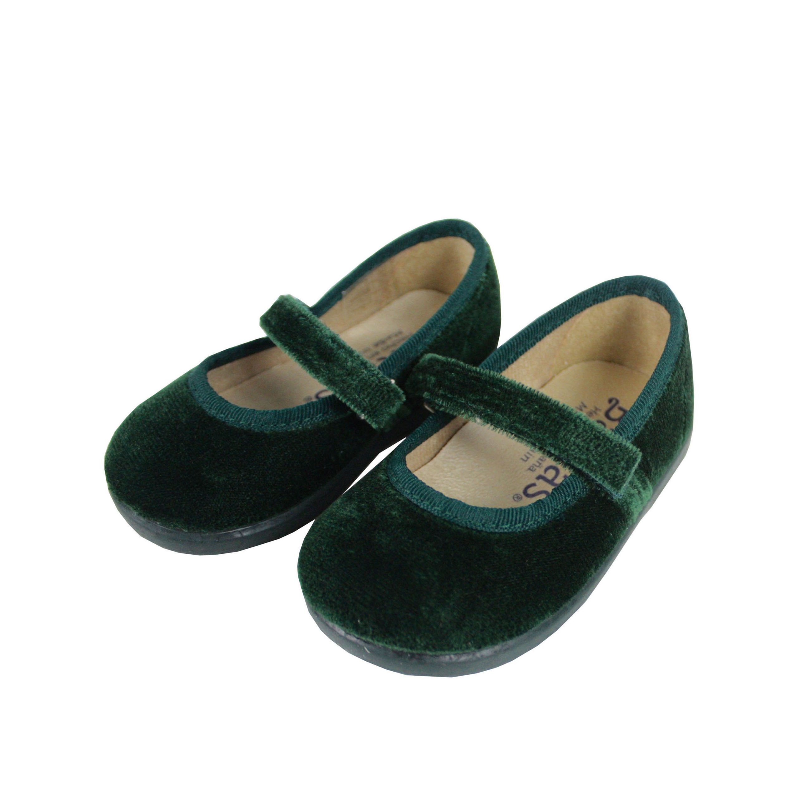 Mercedita terciopelo verde cinta