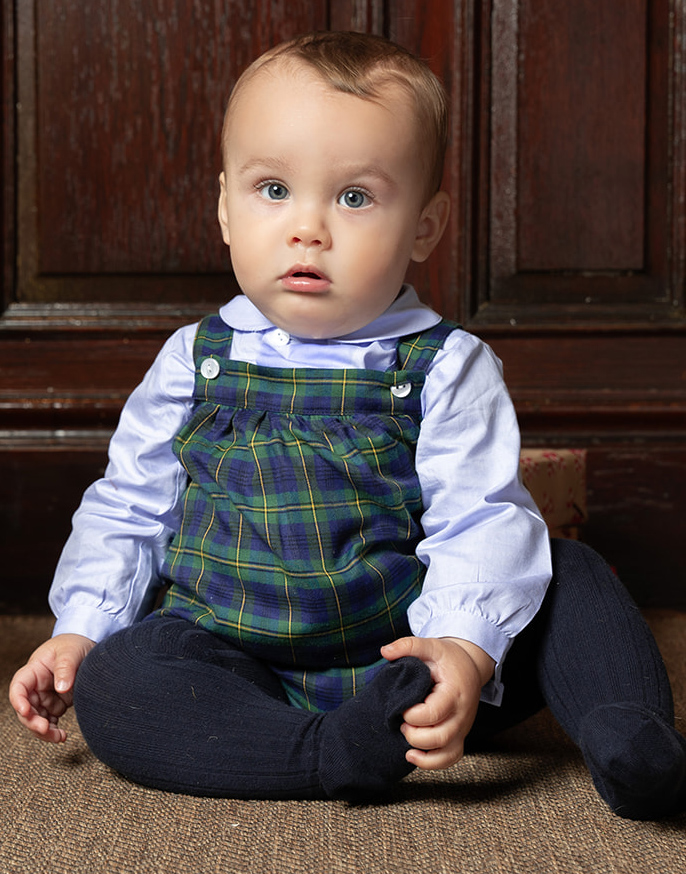 Peto m&h tartán verde y marino