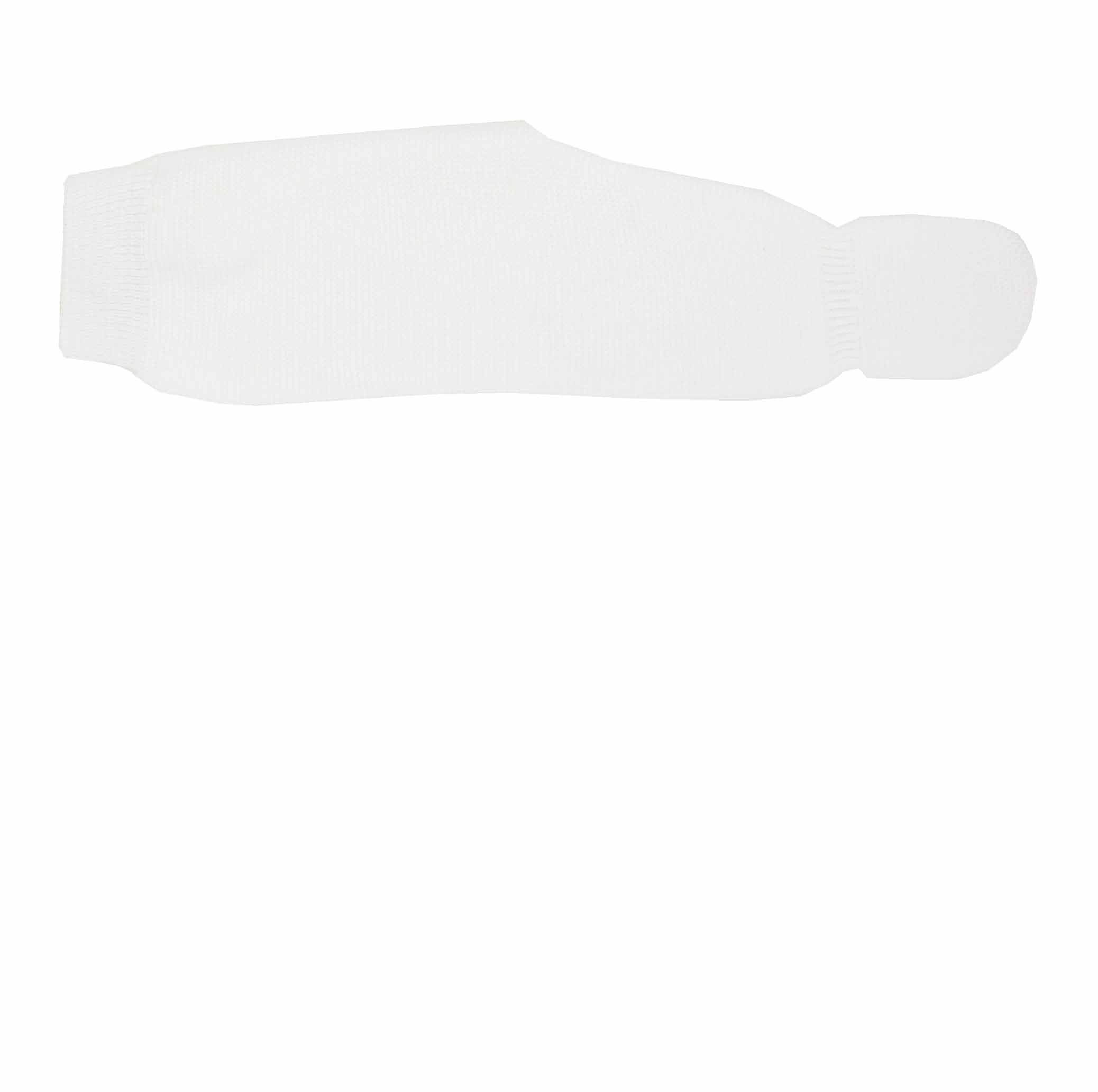 Polaina blanca en punto perlé