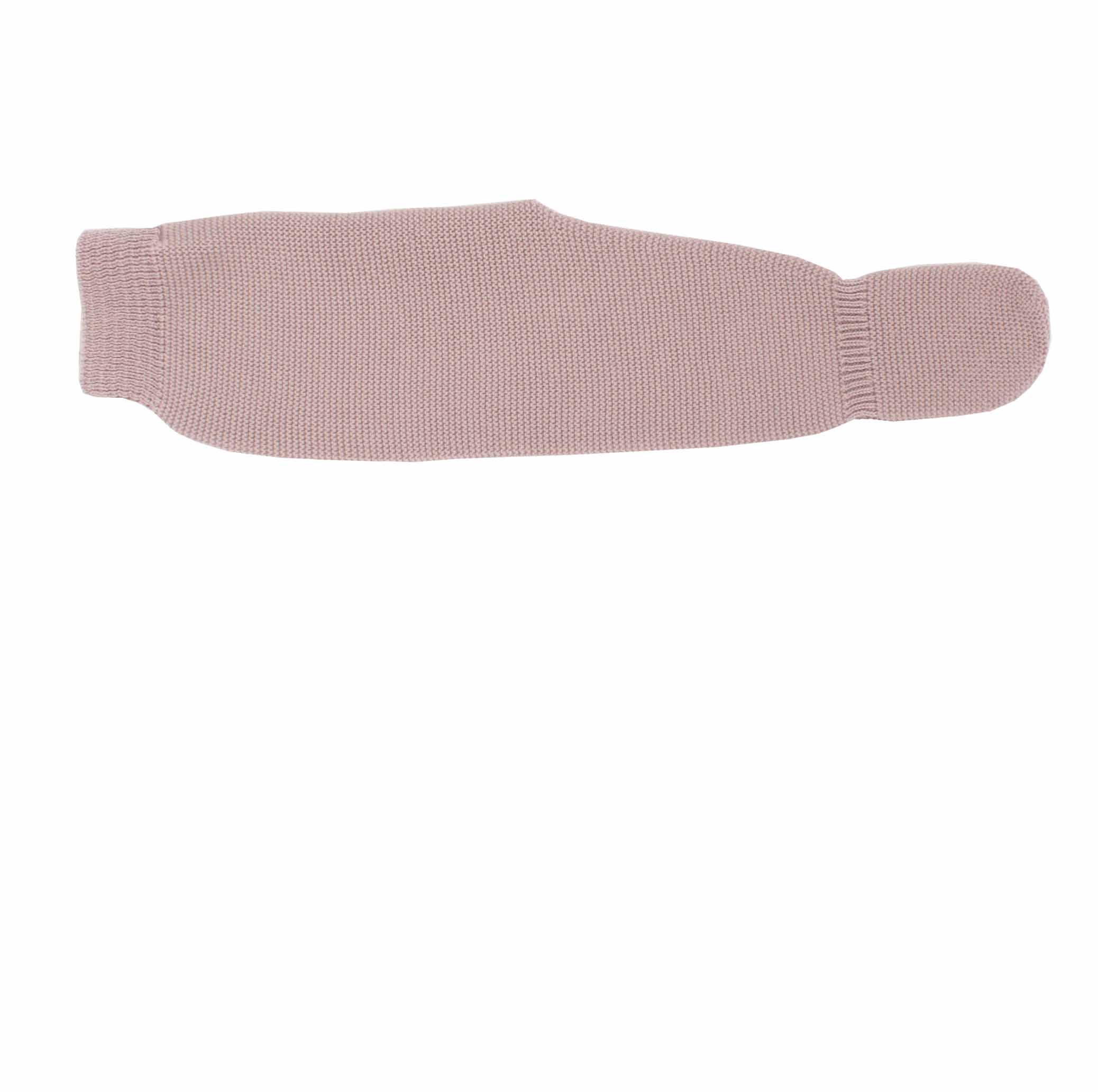 Polaina rosa palo en punto perlé