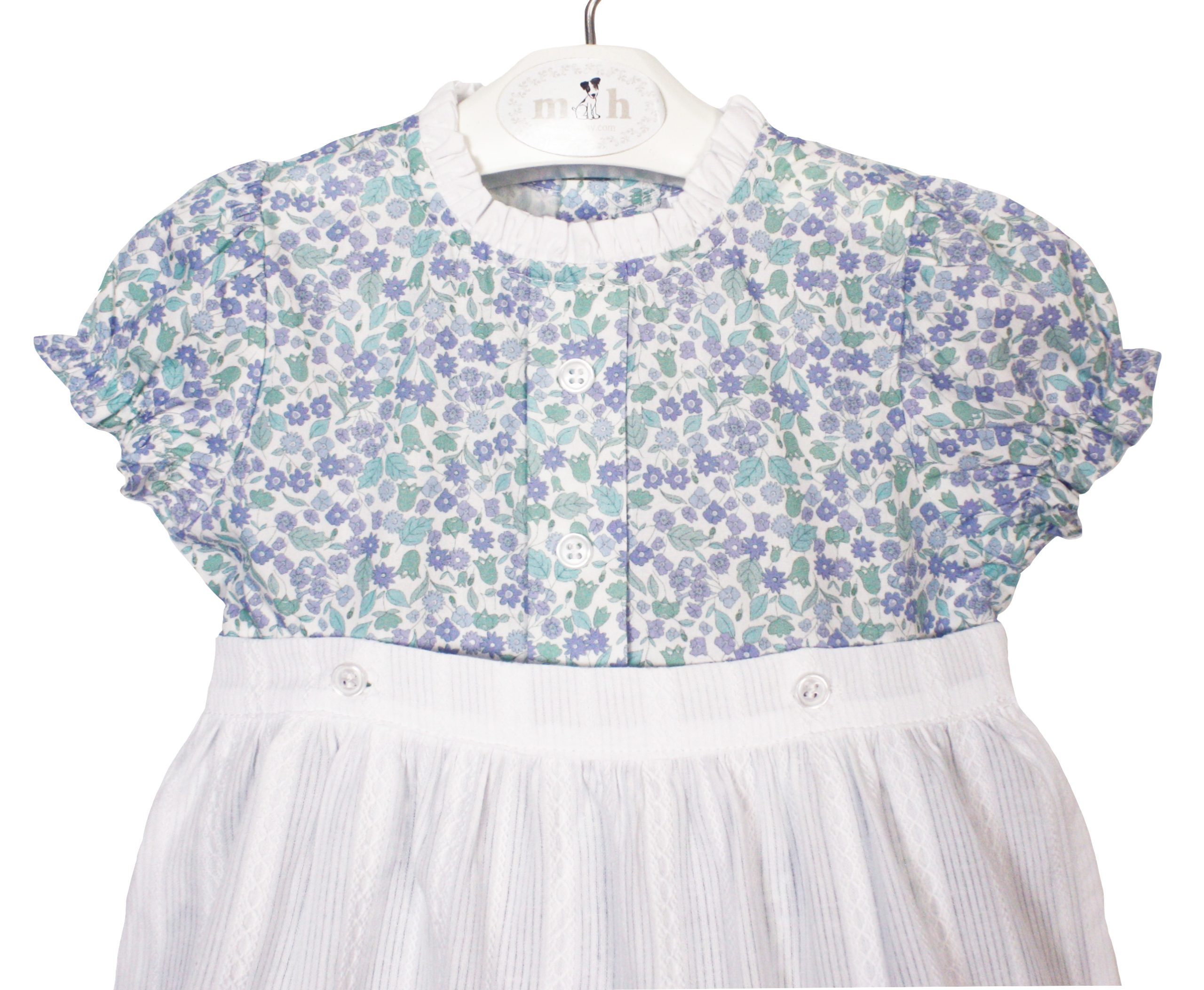 Vestido Tirol campanilla verde