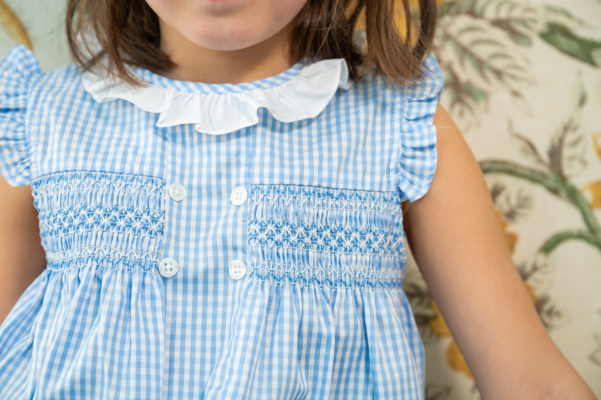 Vestido Inés vichy azul