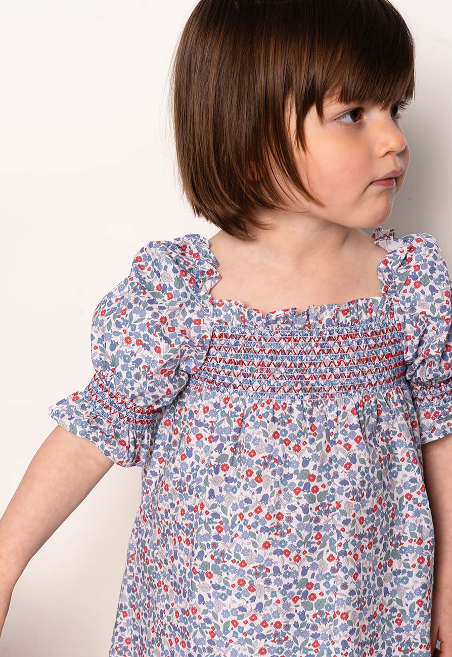 Vestido Daniela campanilla azul