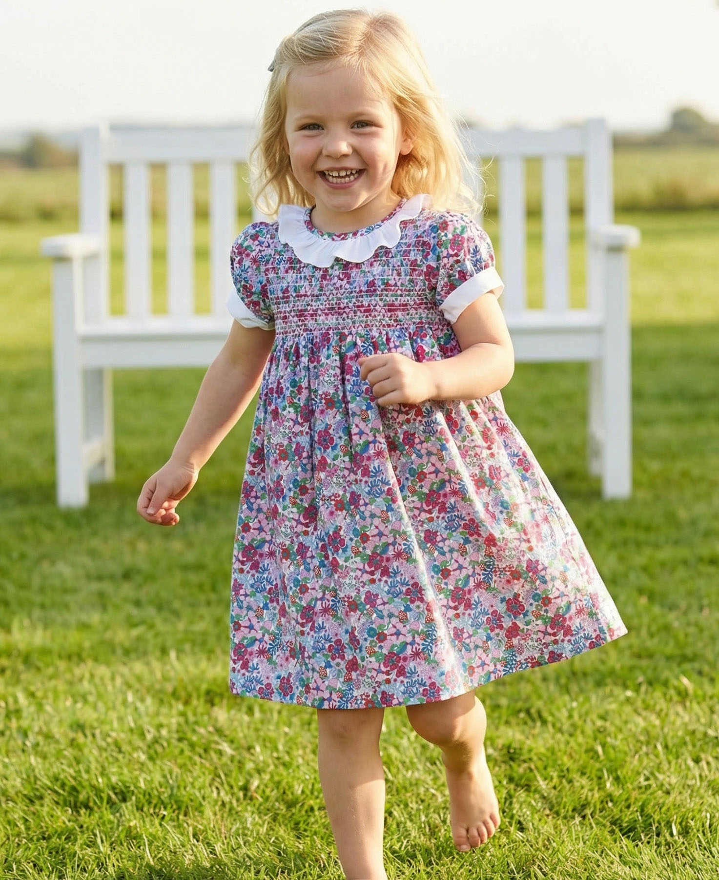 Vestido Flavia Liberty Azul