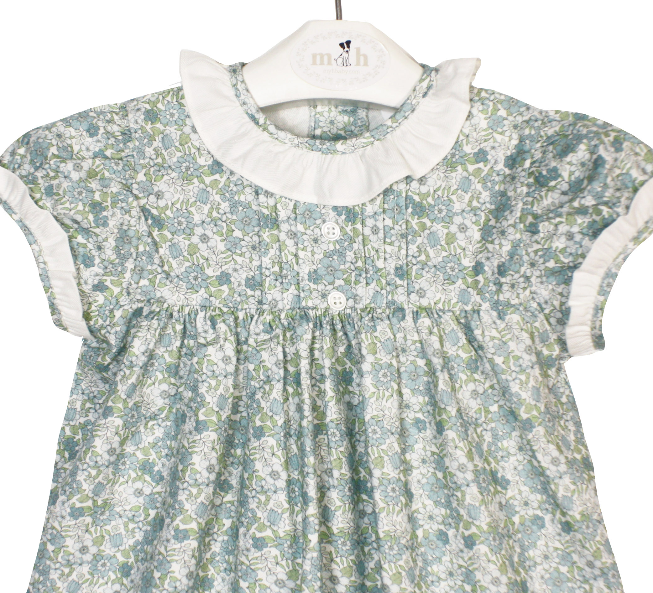 Vestido Gabriela campanilla verde