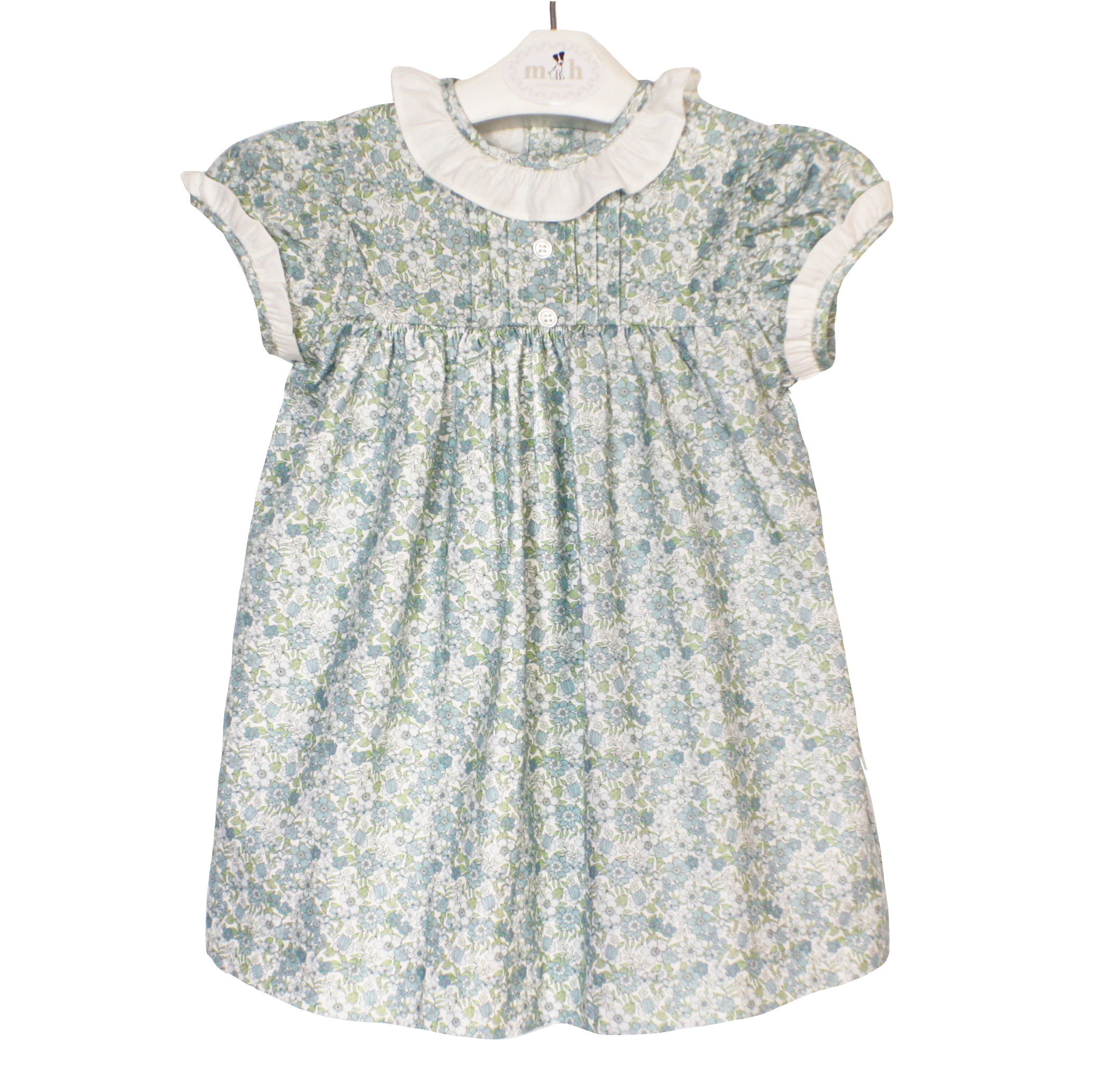 Vestido Gabriela campanilla verde