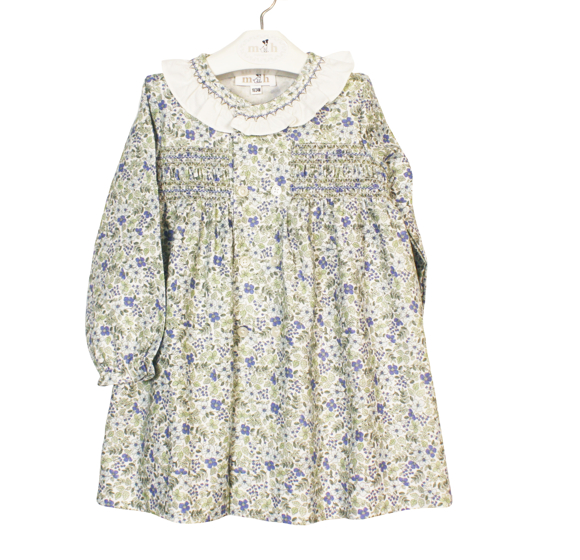 Vestido Kate flor brinet verde