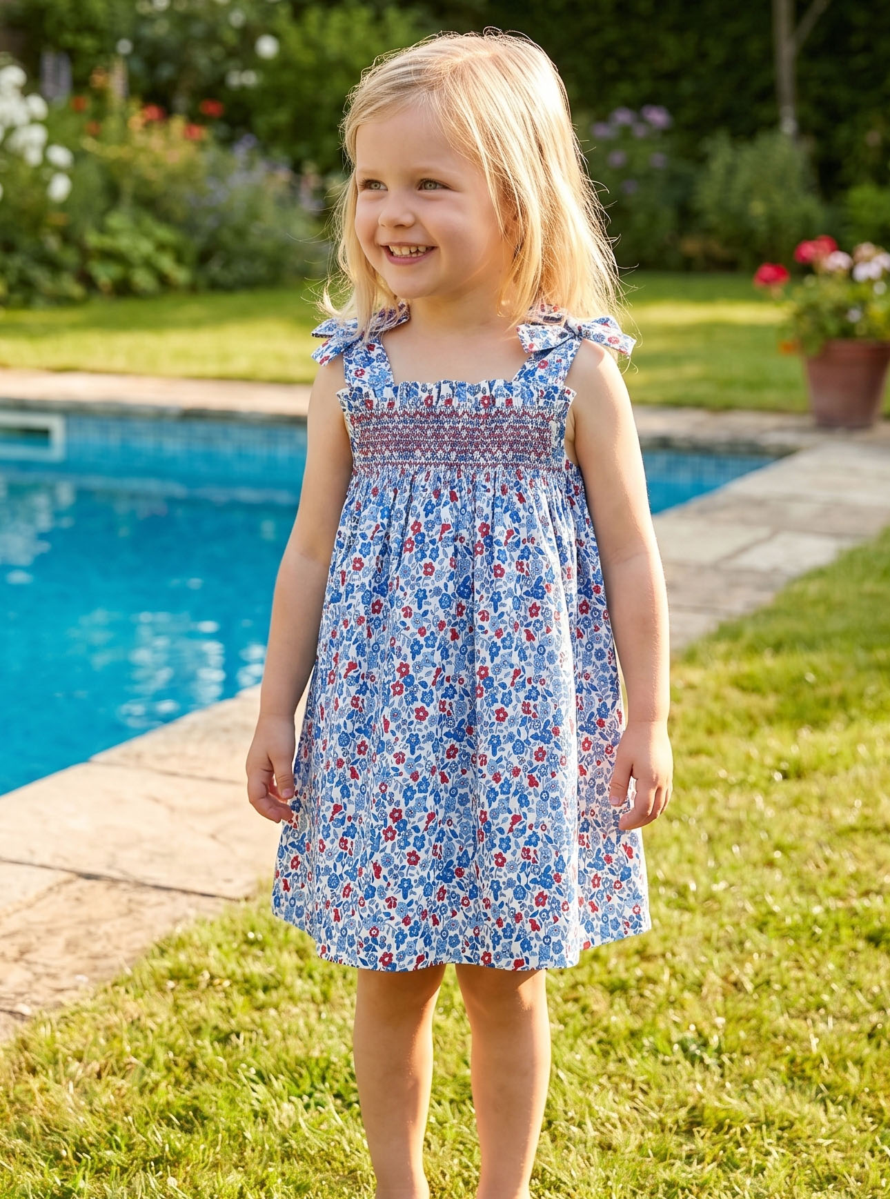 Vestido lacitos estampado Liceo