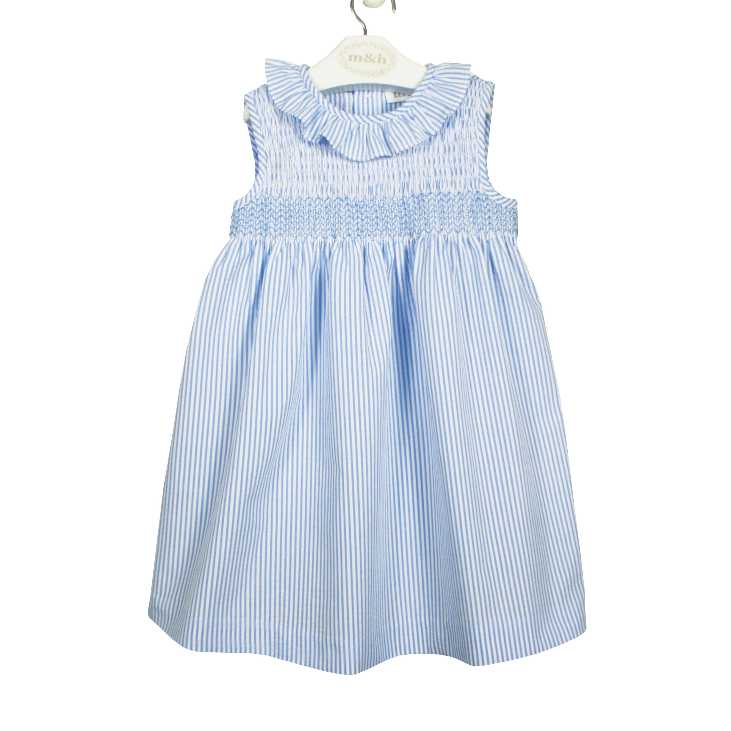 Vestido París rayas azules