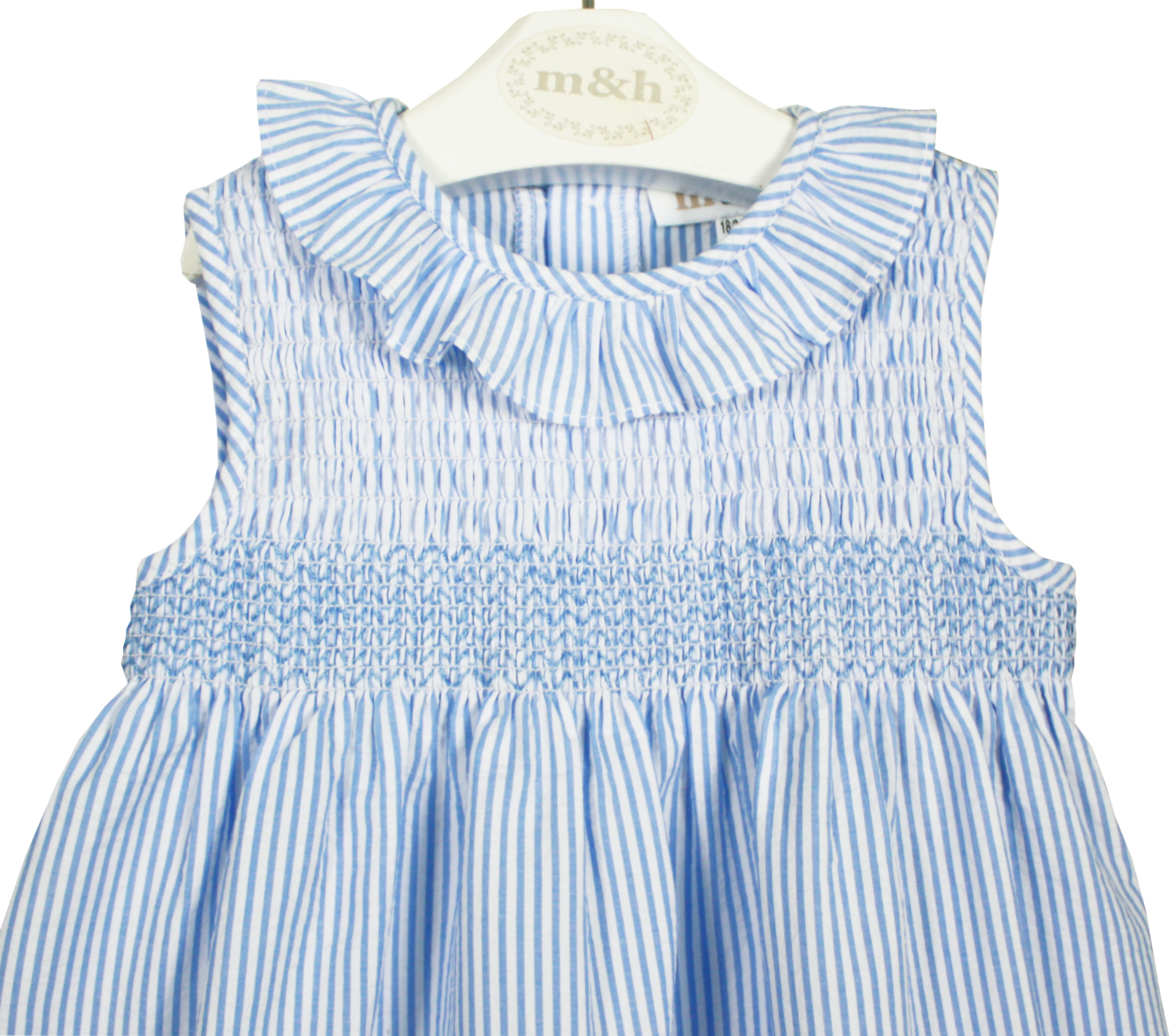 Vestido París rayas azules