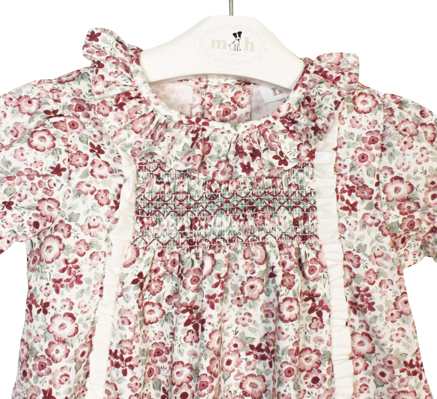 Vestido Rosa estampado Amelia otoño